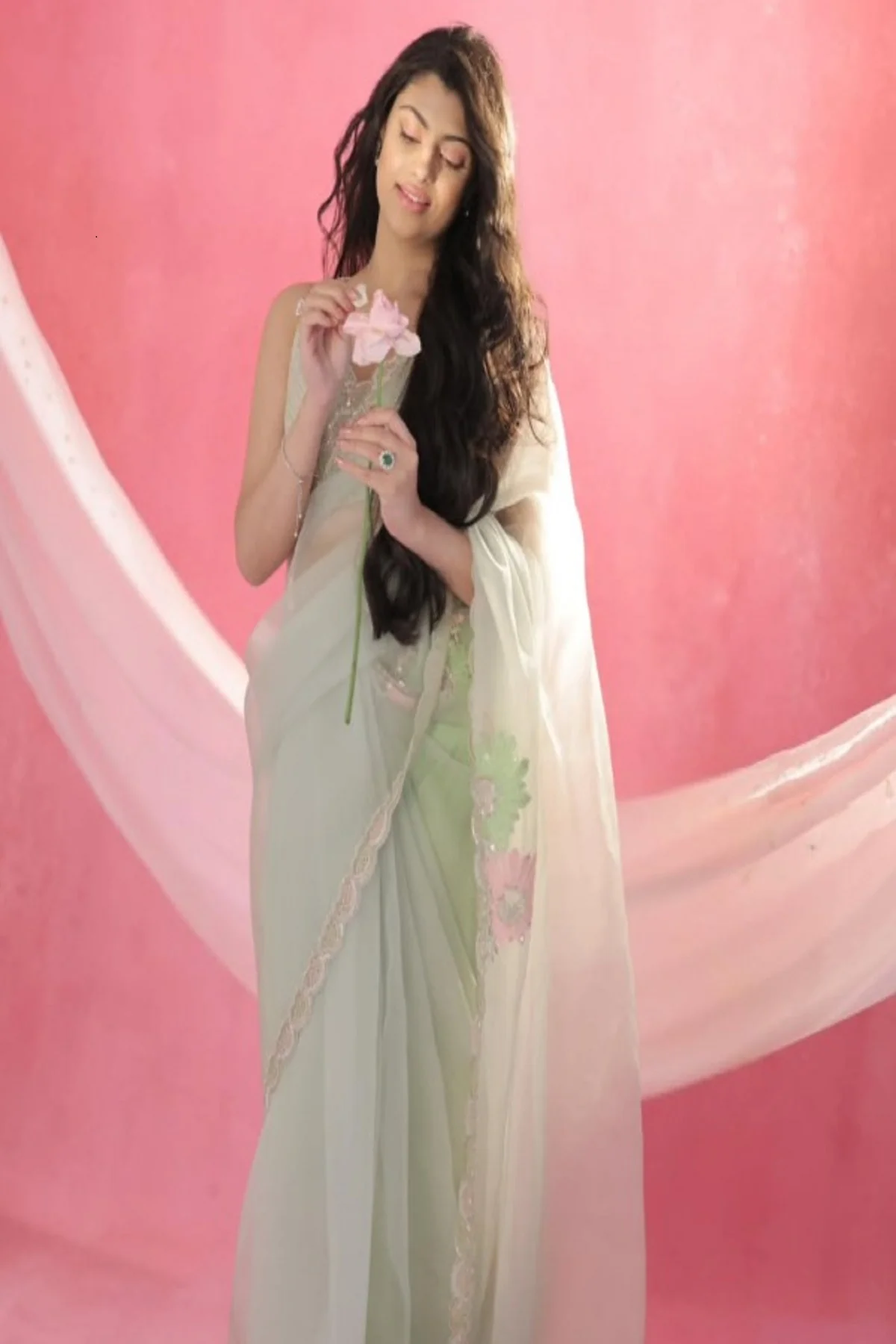 Aaralya Hand Embroidery Saree - Image 3