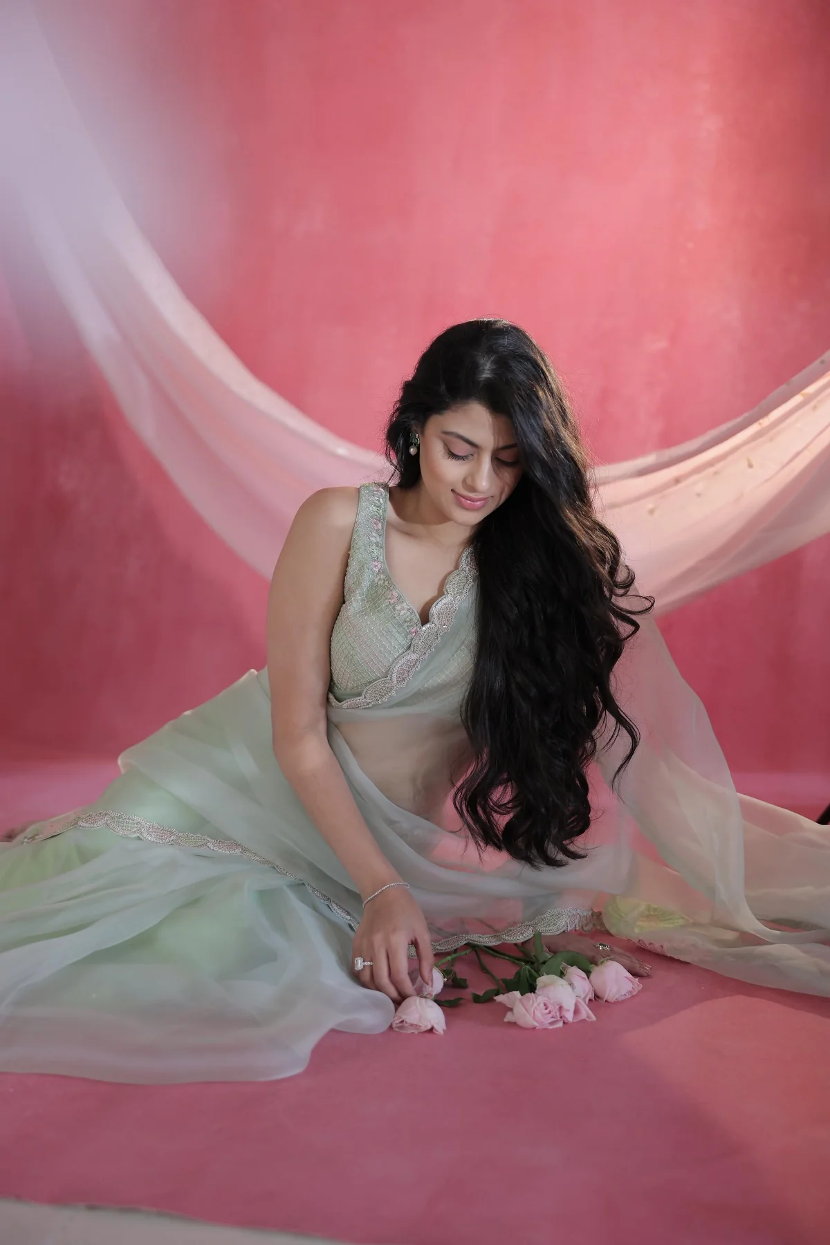 Aaralya Hand Embroidery Saree - Image 4