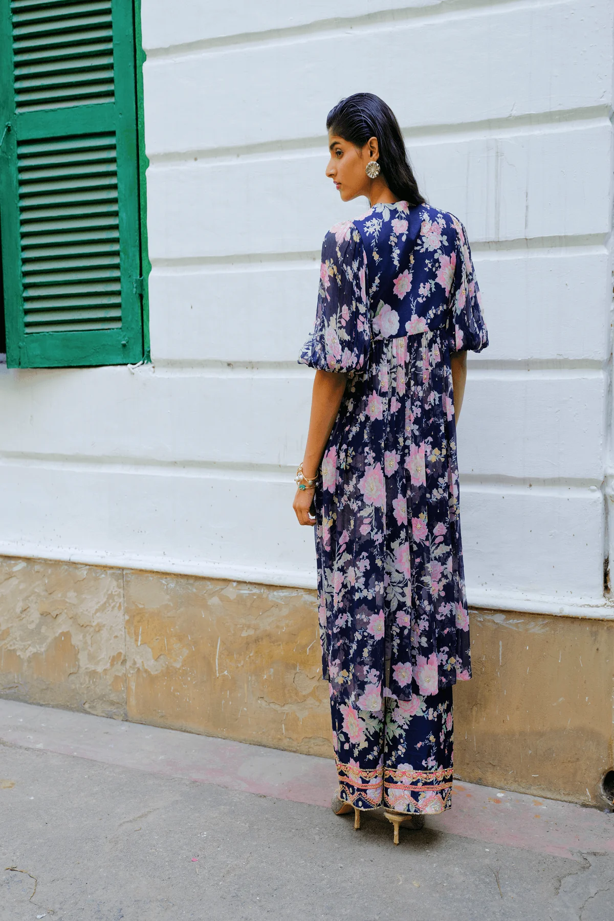 Aurora Midnight Kurta Set (Optional Dupatta) - Image 3