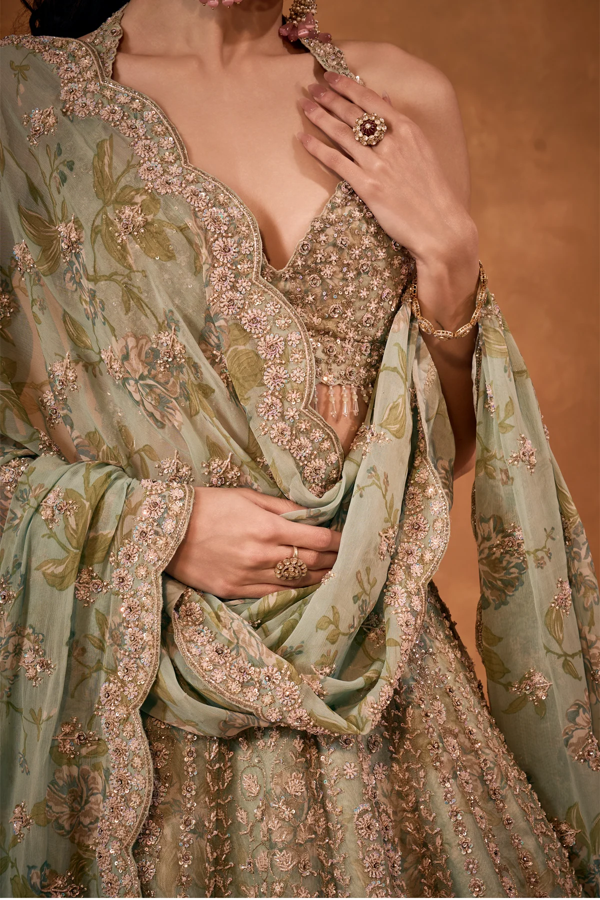 Blush Opulence Lehenga - Image 2