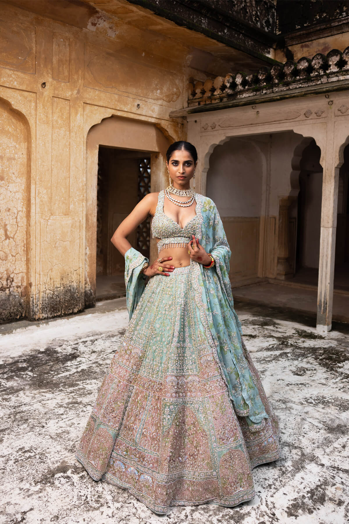Blush Opulence Lehenga - Image 3