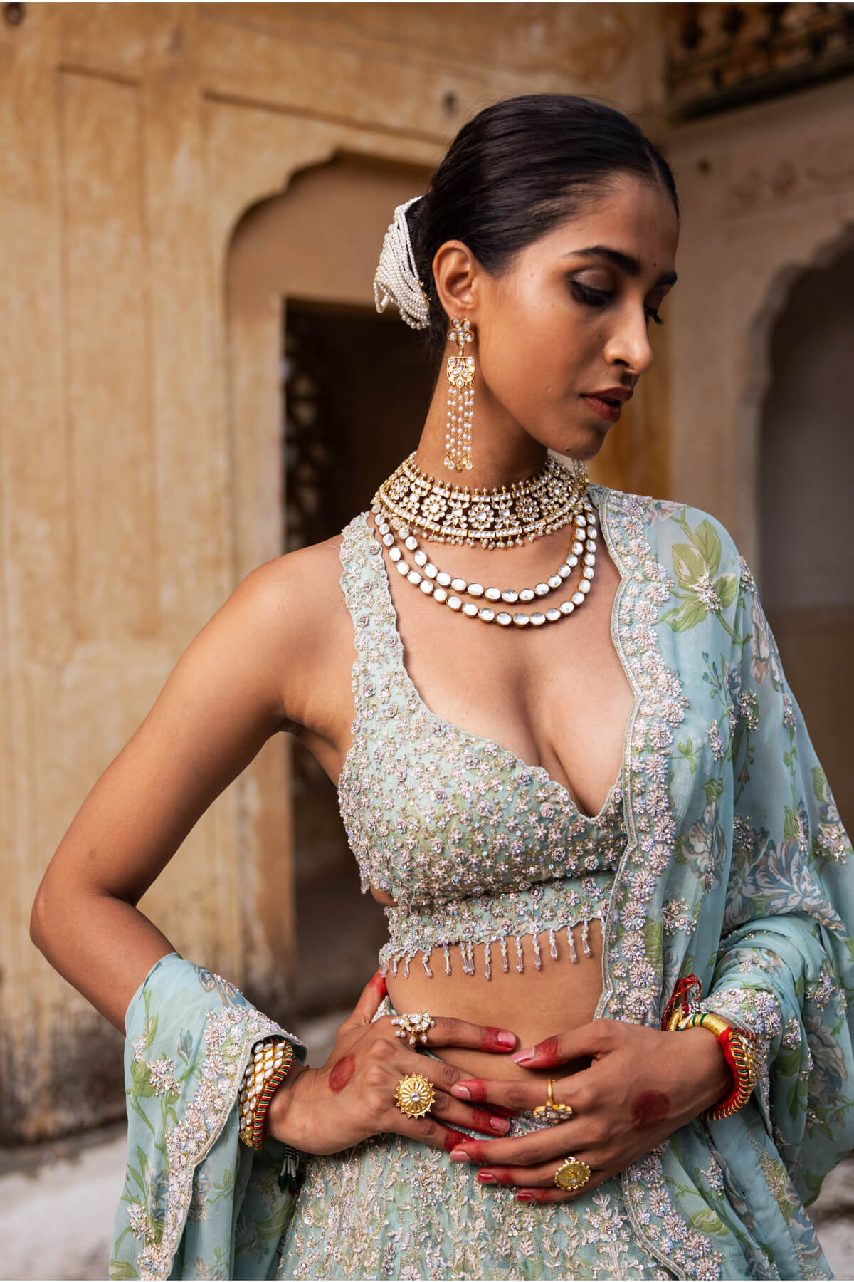 Blush Opulence Lehenga - Image 4