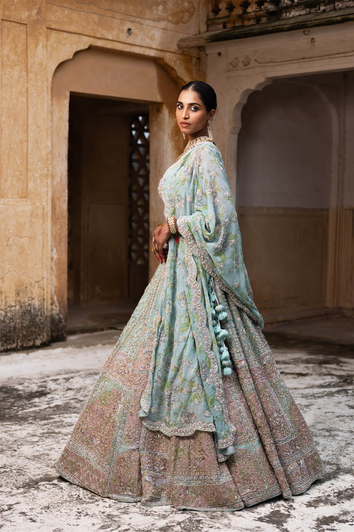 Blush Opulence Lehenga - Image 8