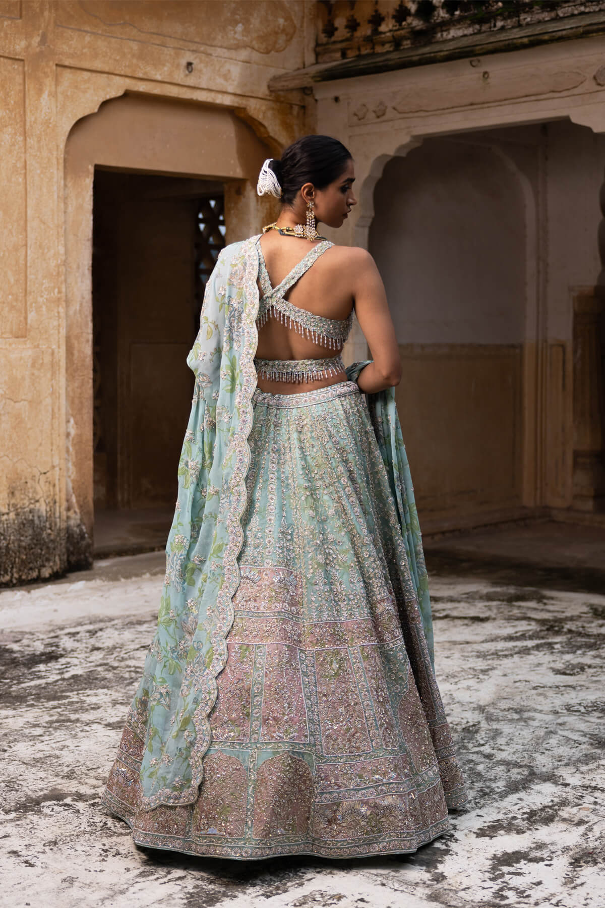 Blush Opulence Lehenga - Image 9