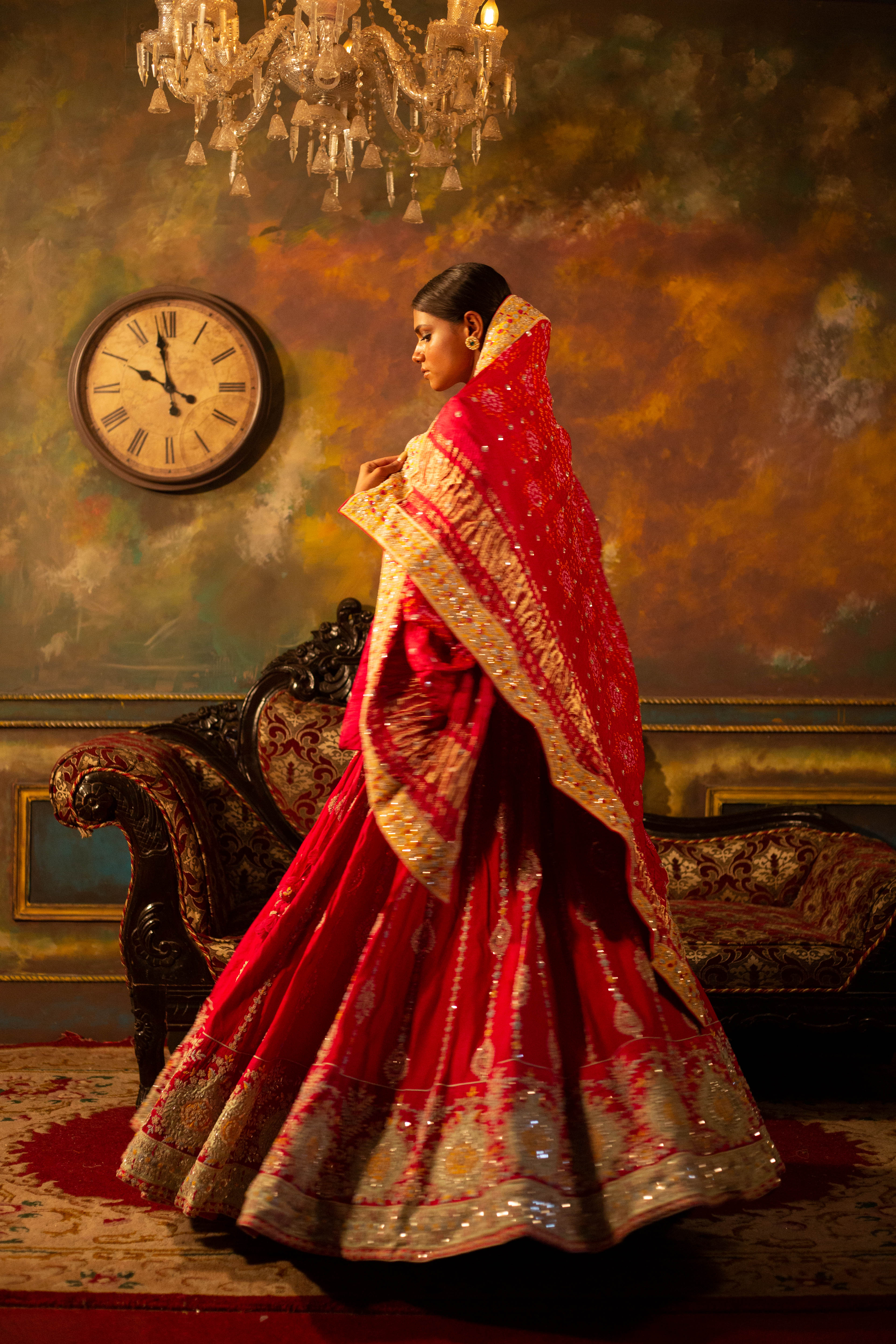 Cerulean Blush Regalia Lehenga - Image 3