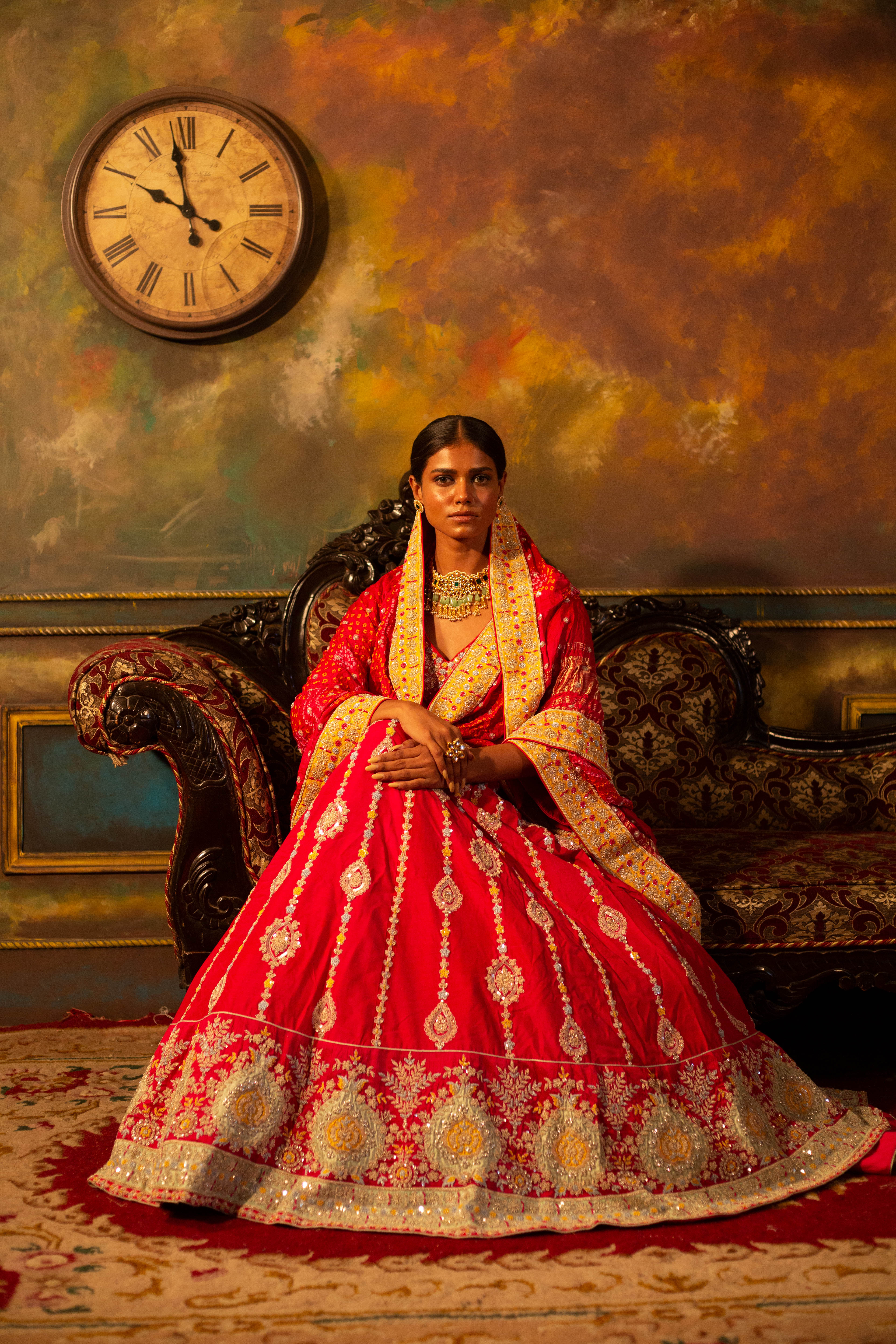 Cerulean Blush Regalia Lehenga - Image 4