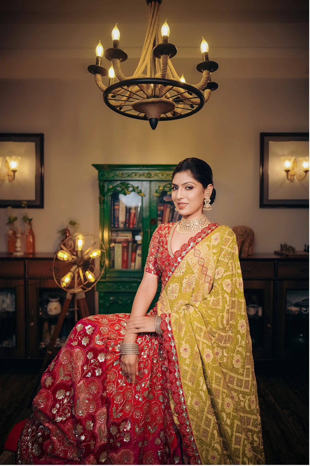 Classic Handloom Banarasi Bridal Lehenga - Image 5