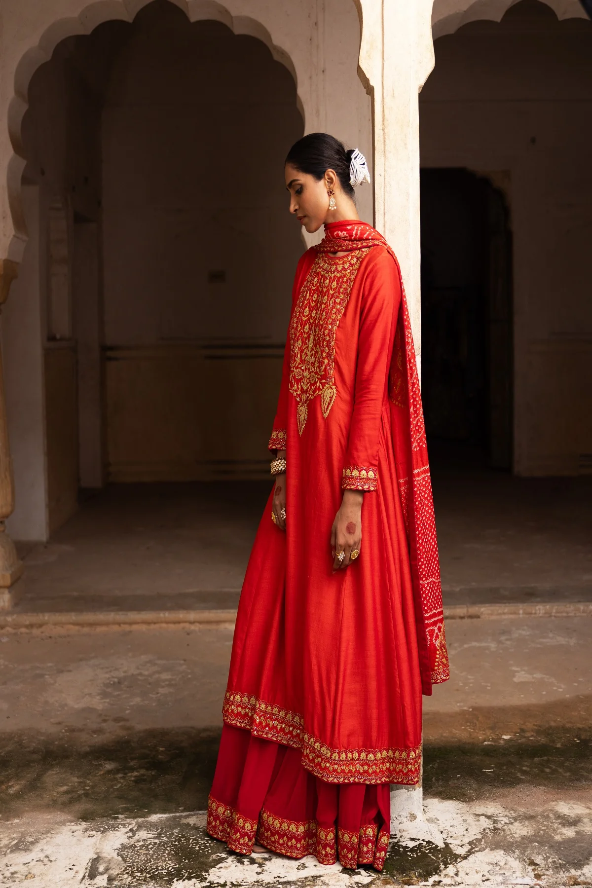 Classical Luxe Bridal Sharara - Image 3