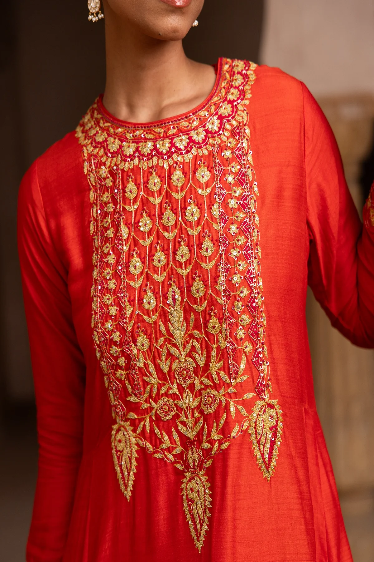 Classical Luxe Bridal Sharara - Image 4