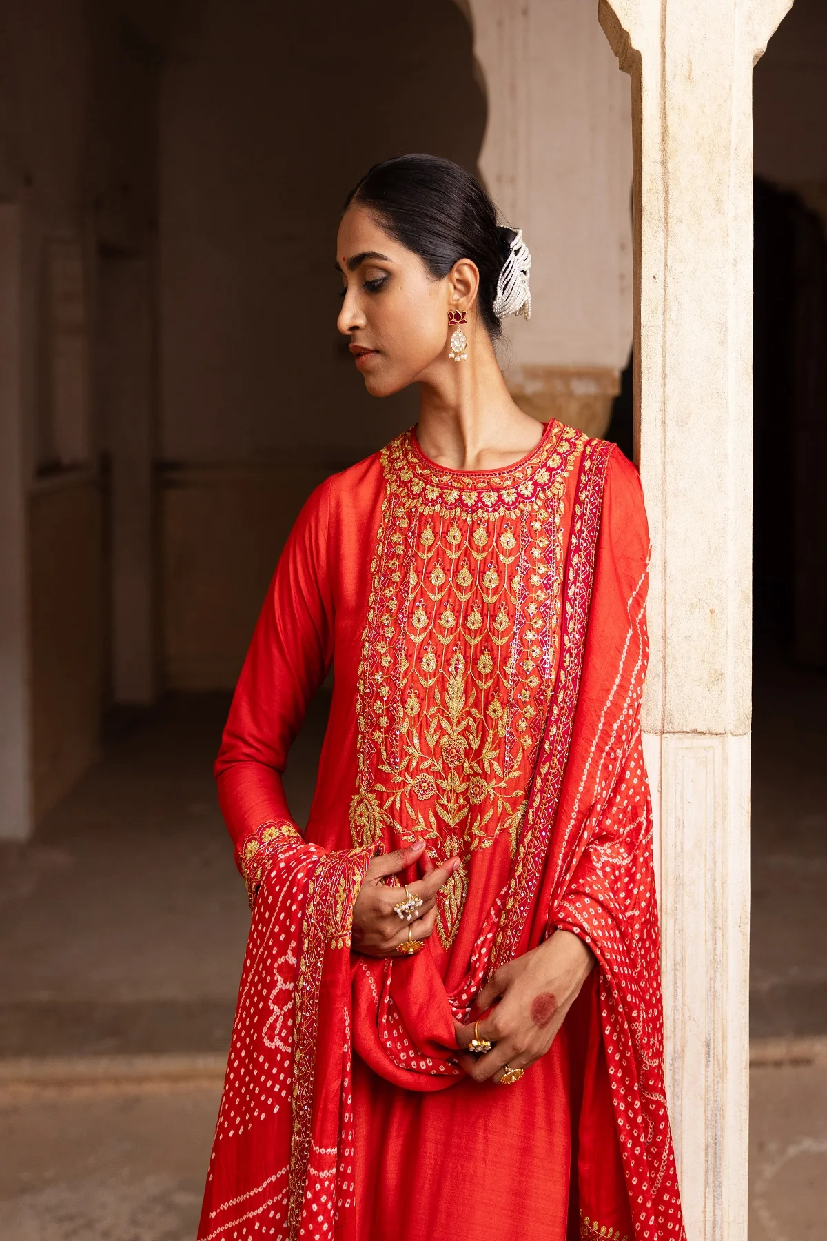 Classical Luxe Bridal Sharara - Image 6
