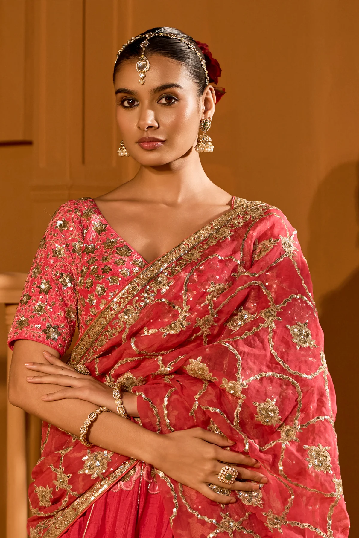 Classical Royal Grace Bridal Lehenga - Image 2