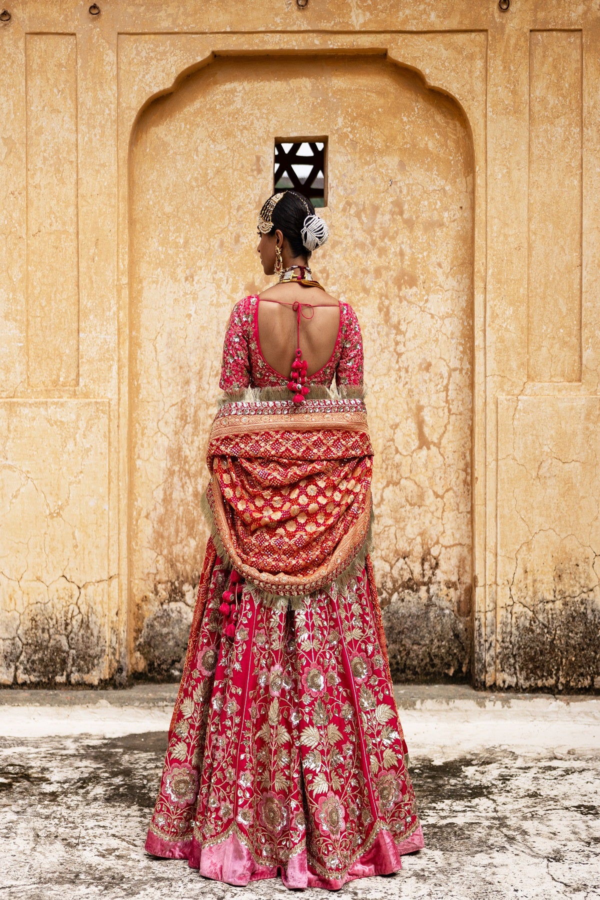 Classical Royal Grace Bridal Lehenga - Image 3
