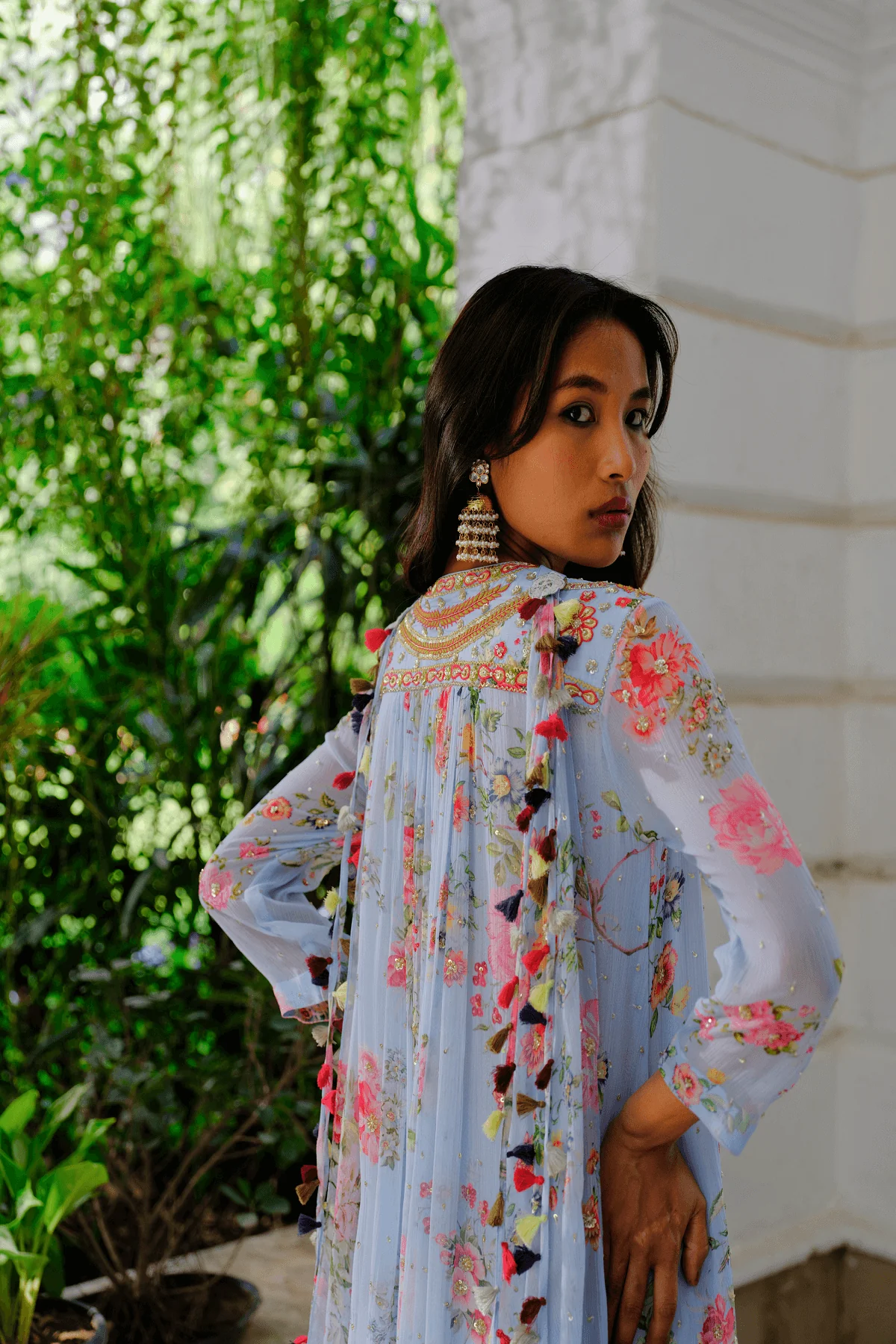 Cloudburst Chiffon Suit Set - Image 4