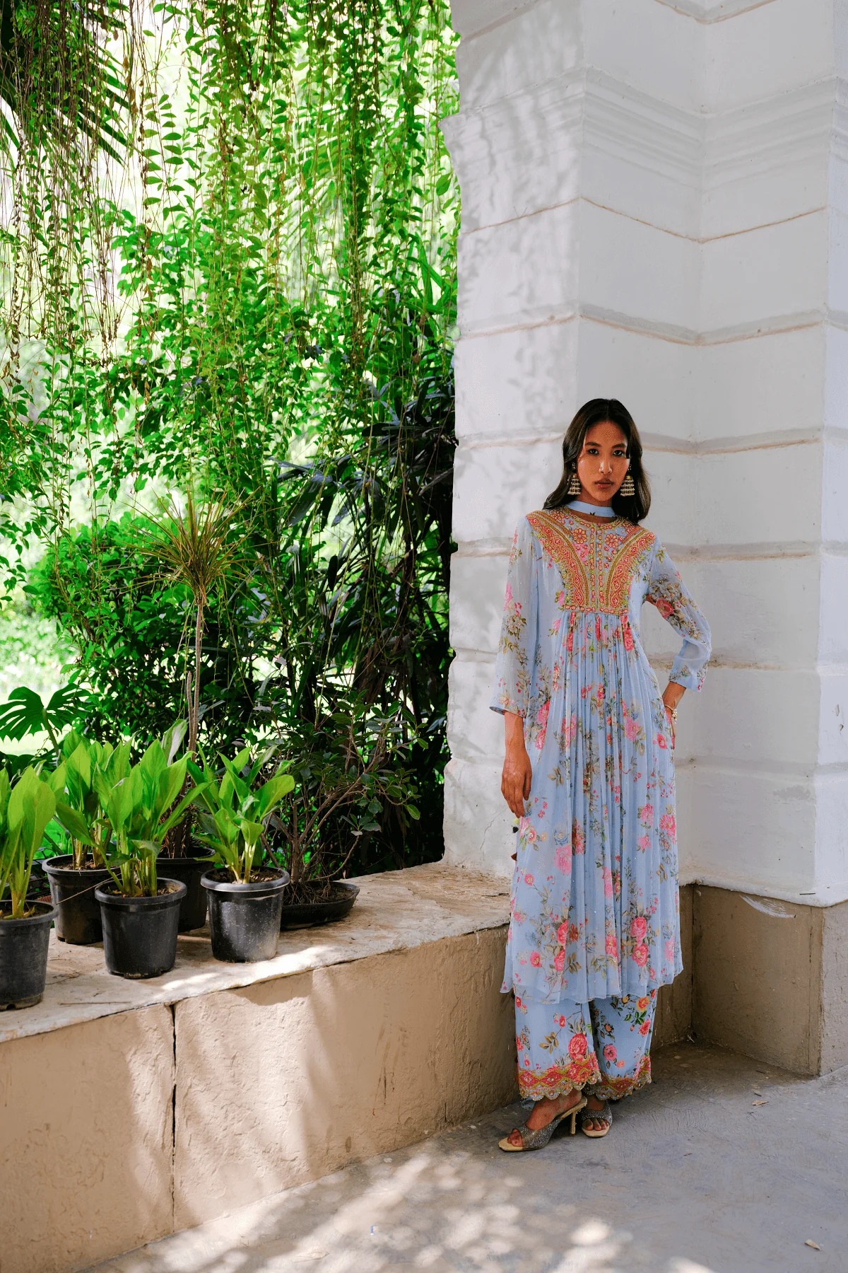 Cloudburst Chiffon Suit Set - Image 6