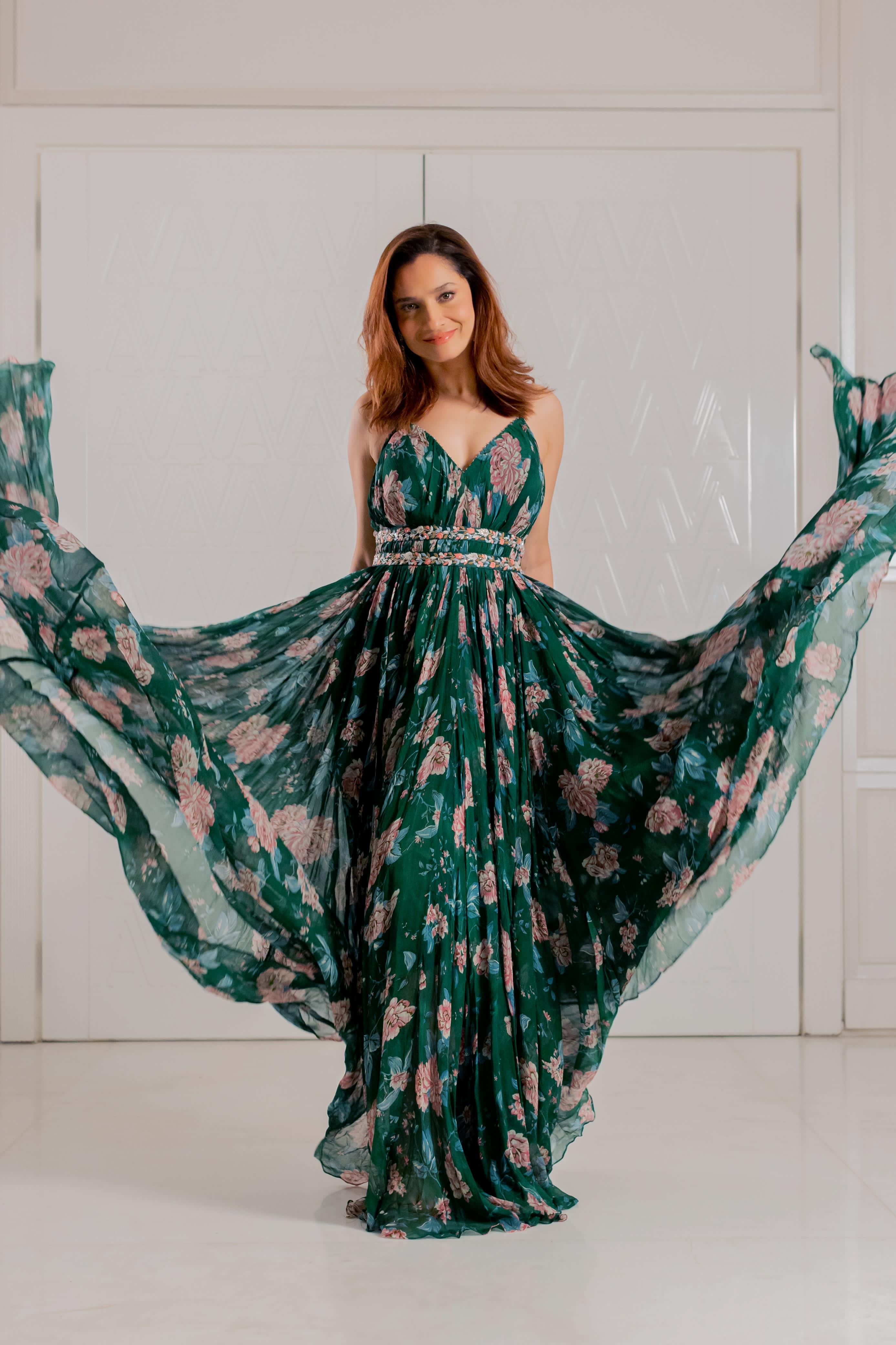 Emerald Blossom Enchantment Gown - Image 2
