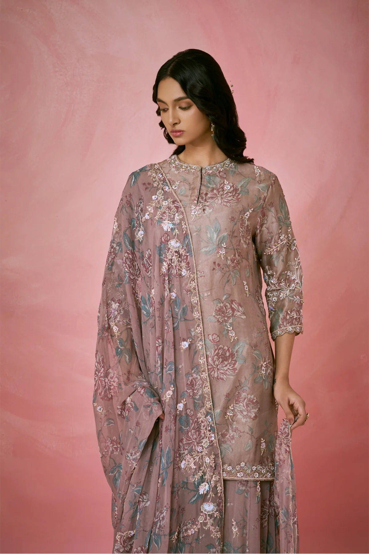 Ethereal Organza Layers Sharara Set - Image 3