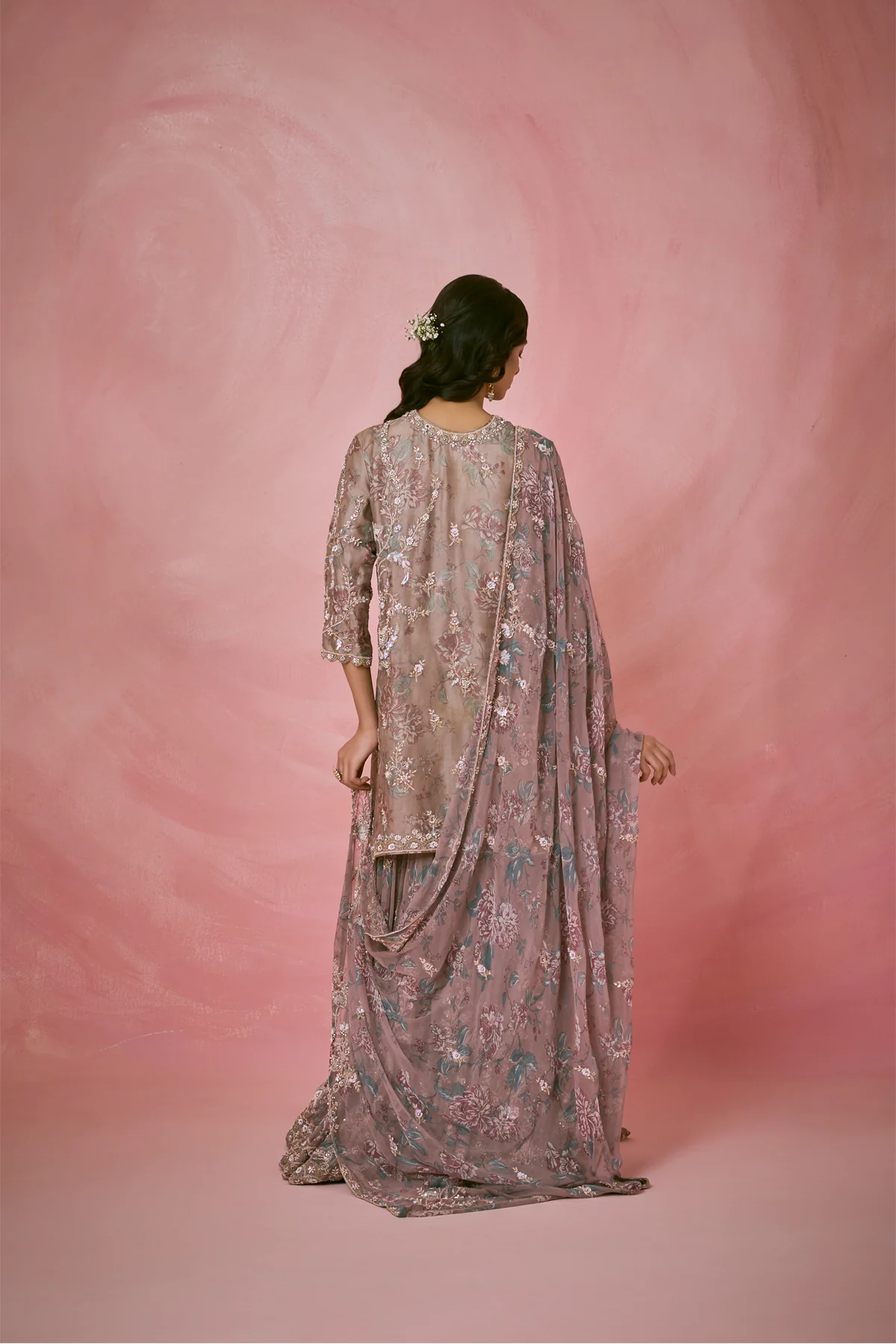Ethereal Organza Layers Sharara Set - Image 6