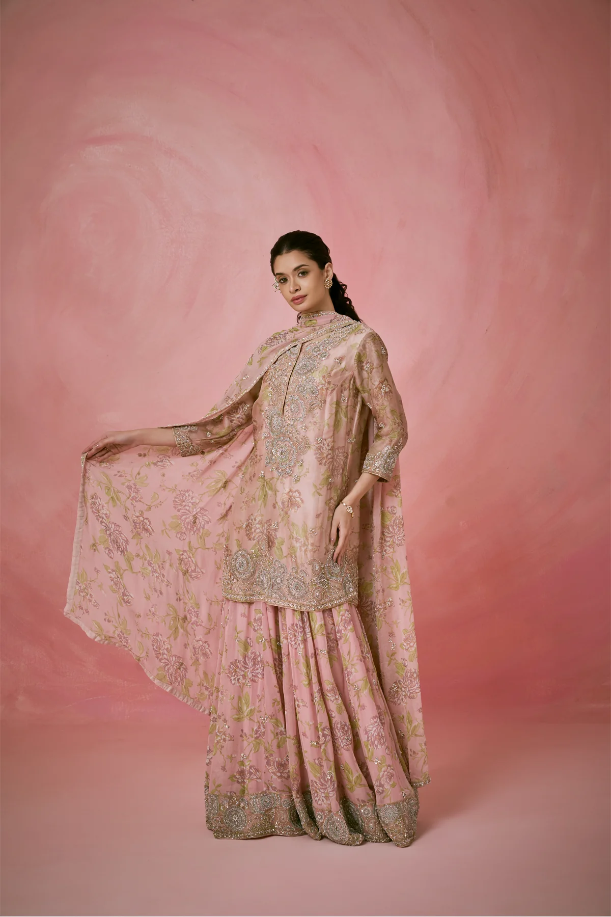 Floral Grace Sharara Set - Image 3