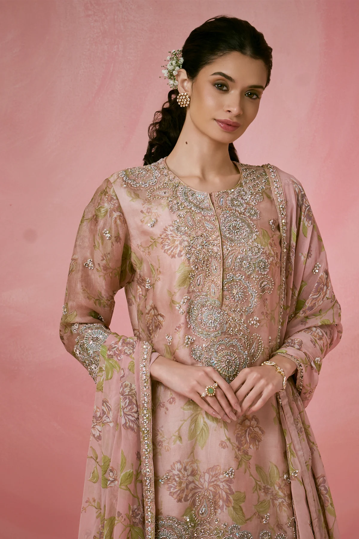 Floral Grace Sharara Set - Image 4