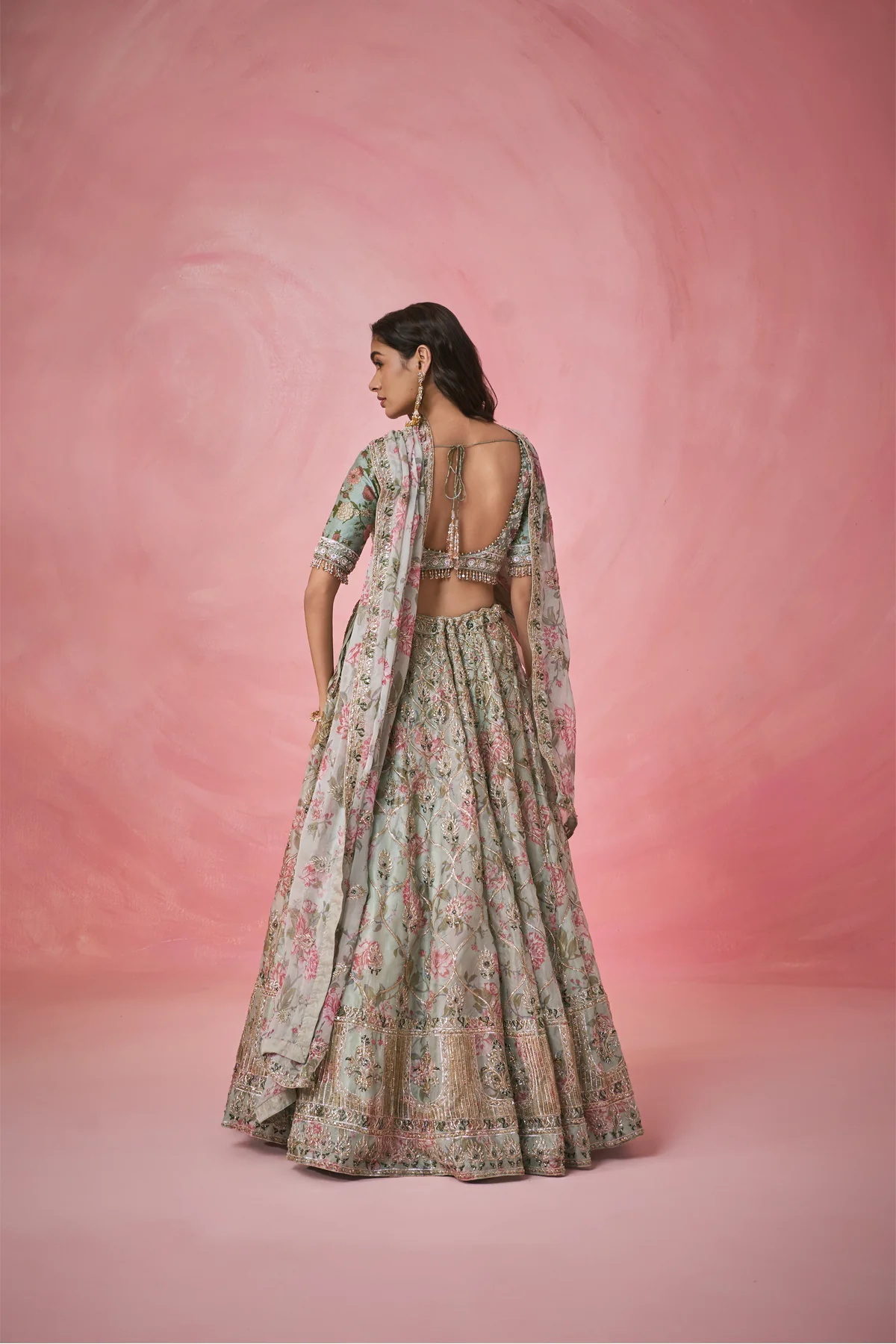 Glistening Garden Lehenga - Image 4