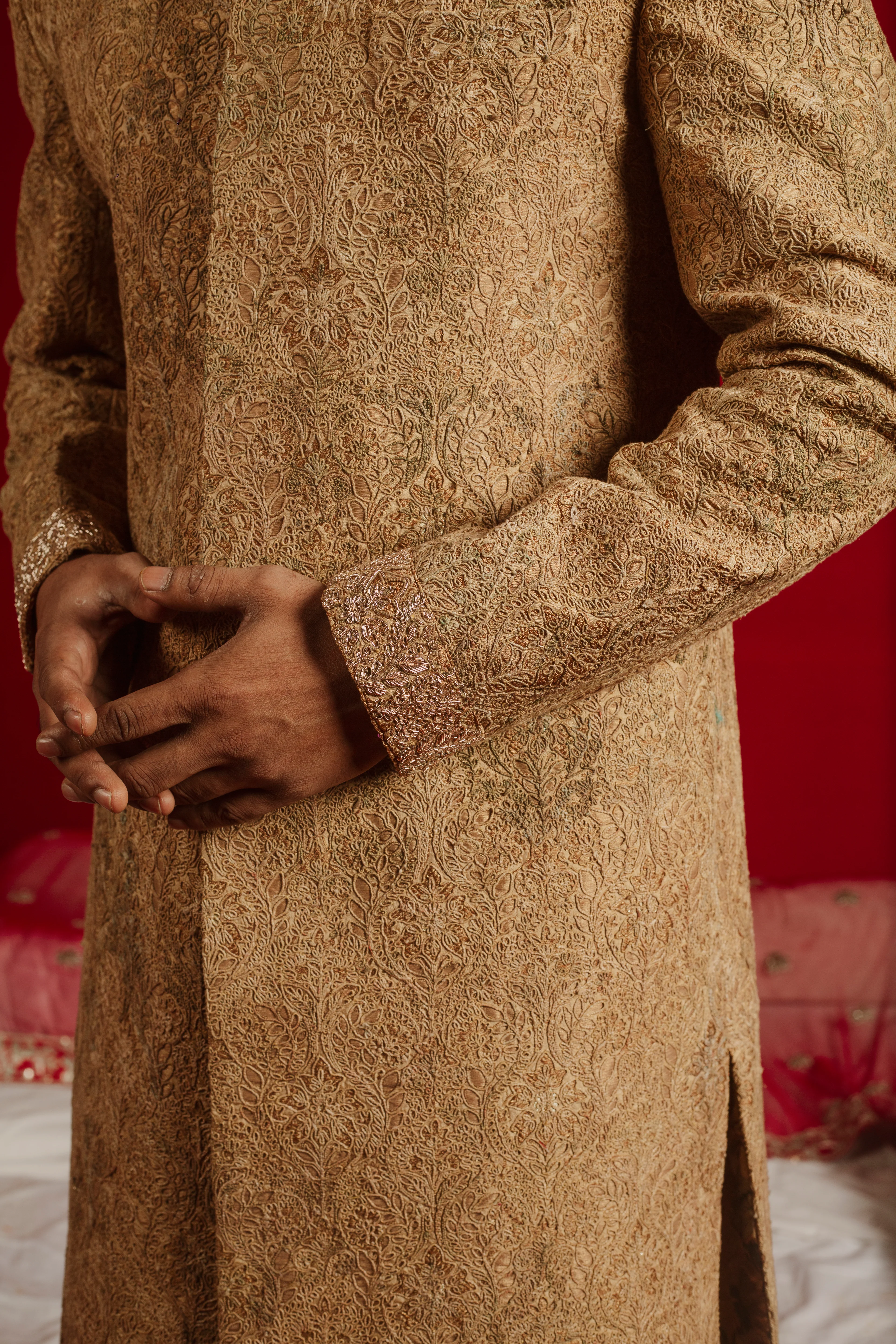 Golden Essence Sherwani - Image 3
