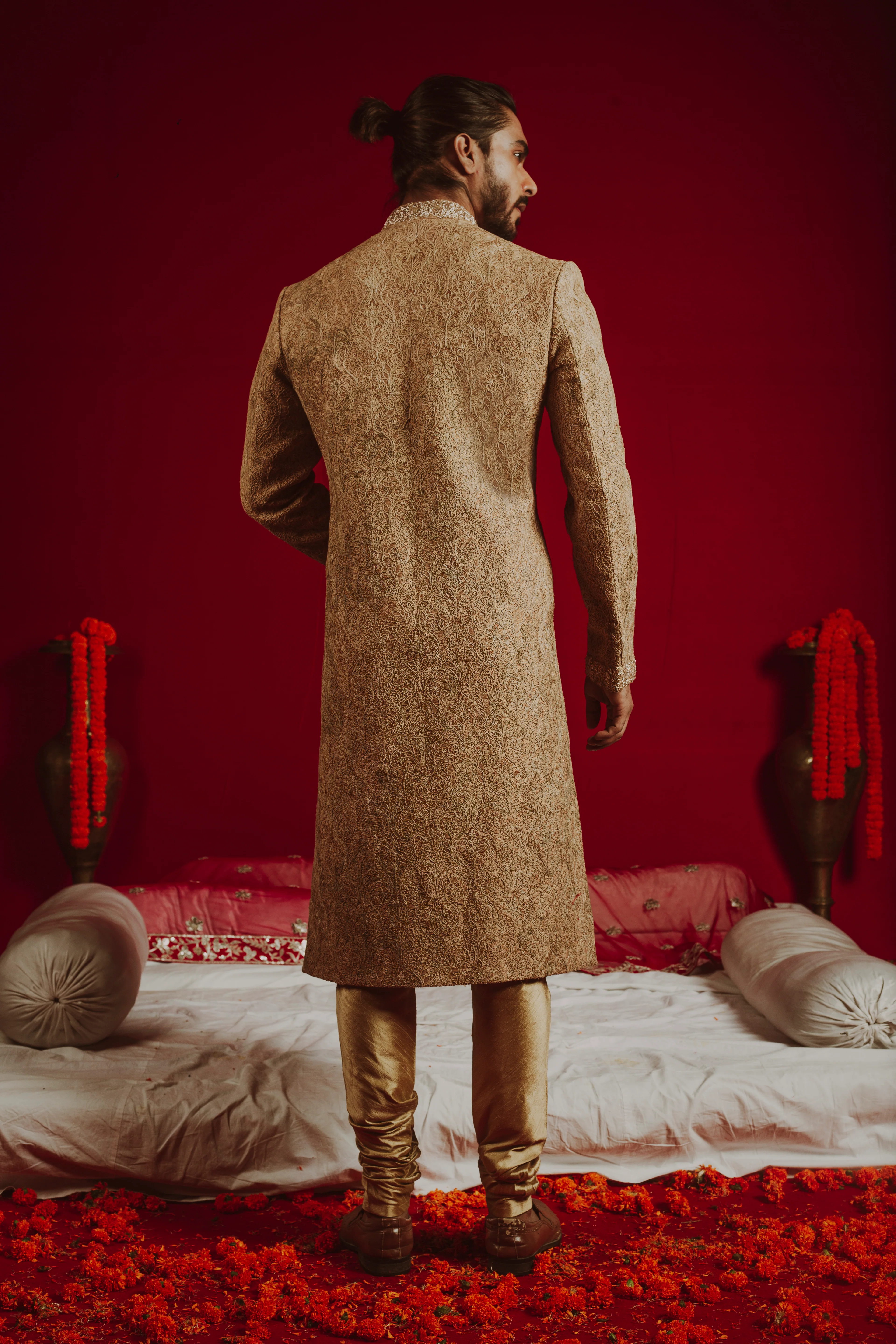 Golden Essence Sherwani - Image 4