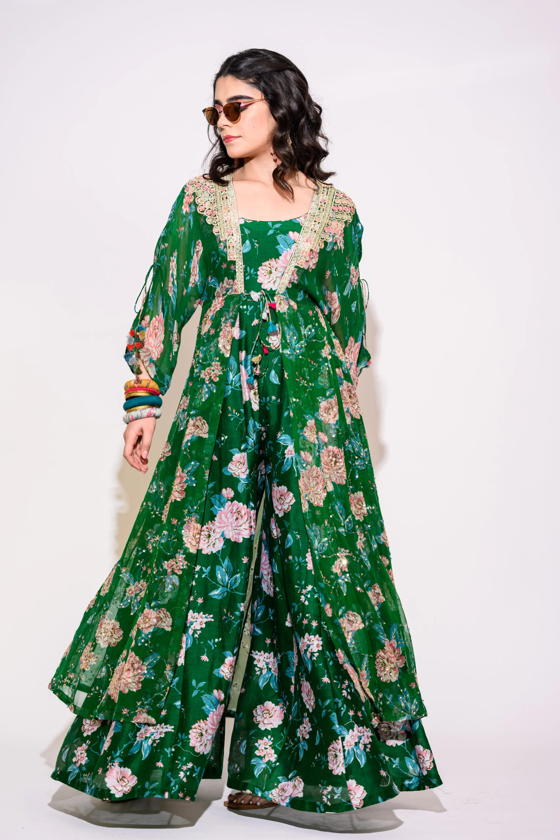 Green Jumpsuit With Kaftan - Image 2