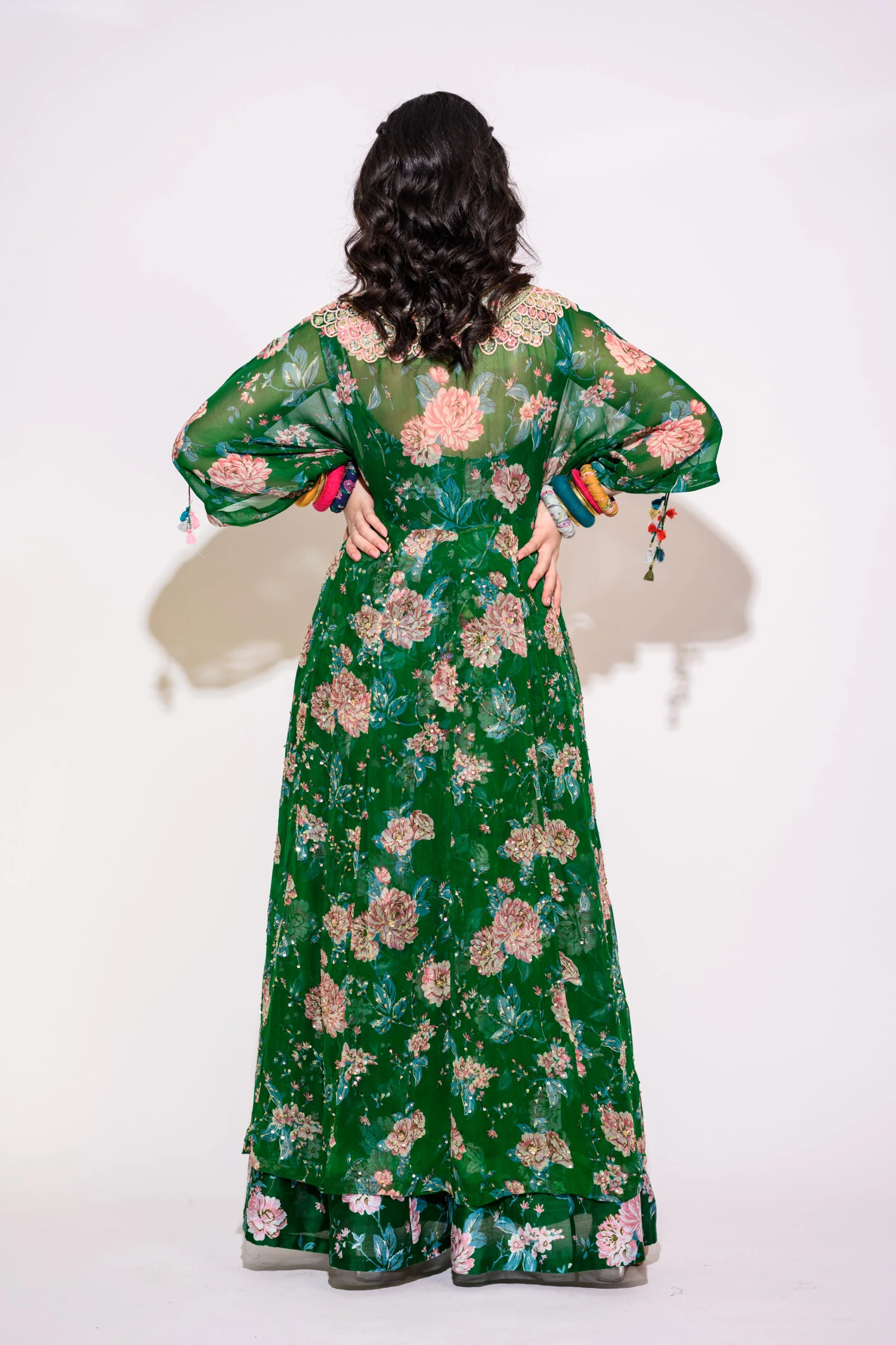 Green Jumpsuit With Kaftan - Image 3