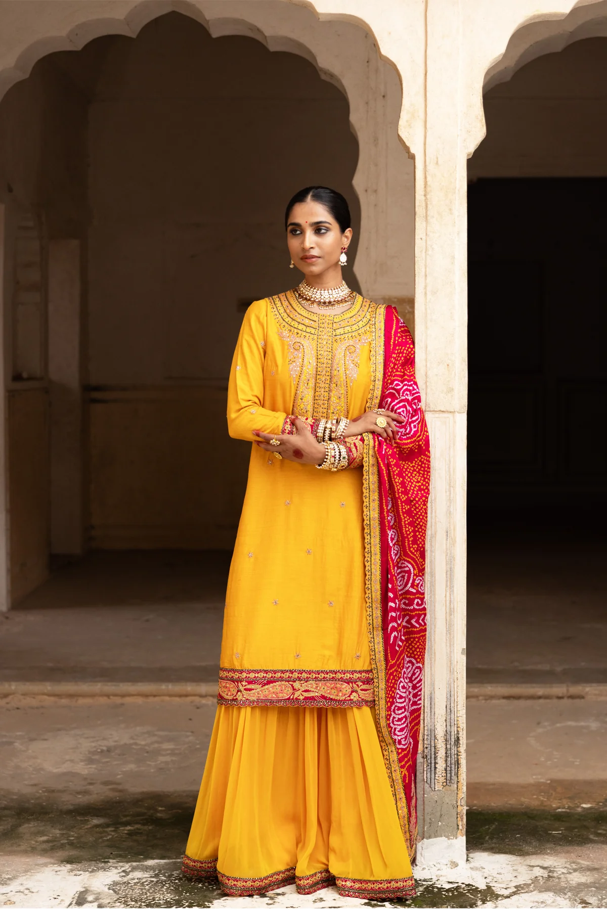 Haldi Bliss Sharara Set - Image 5