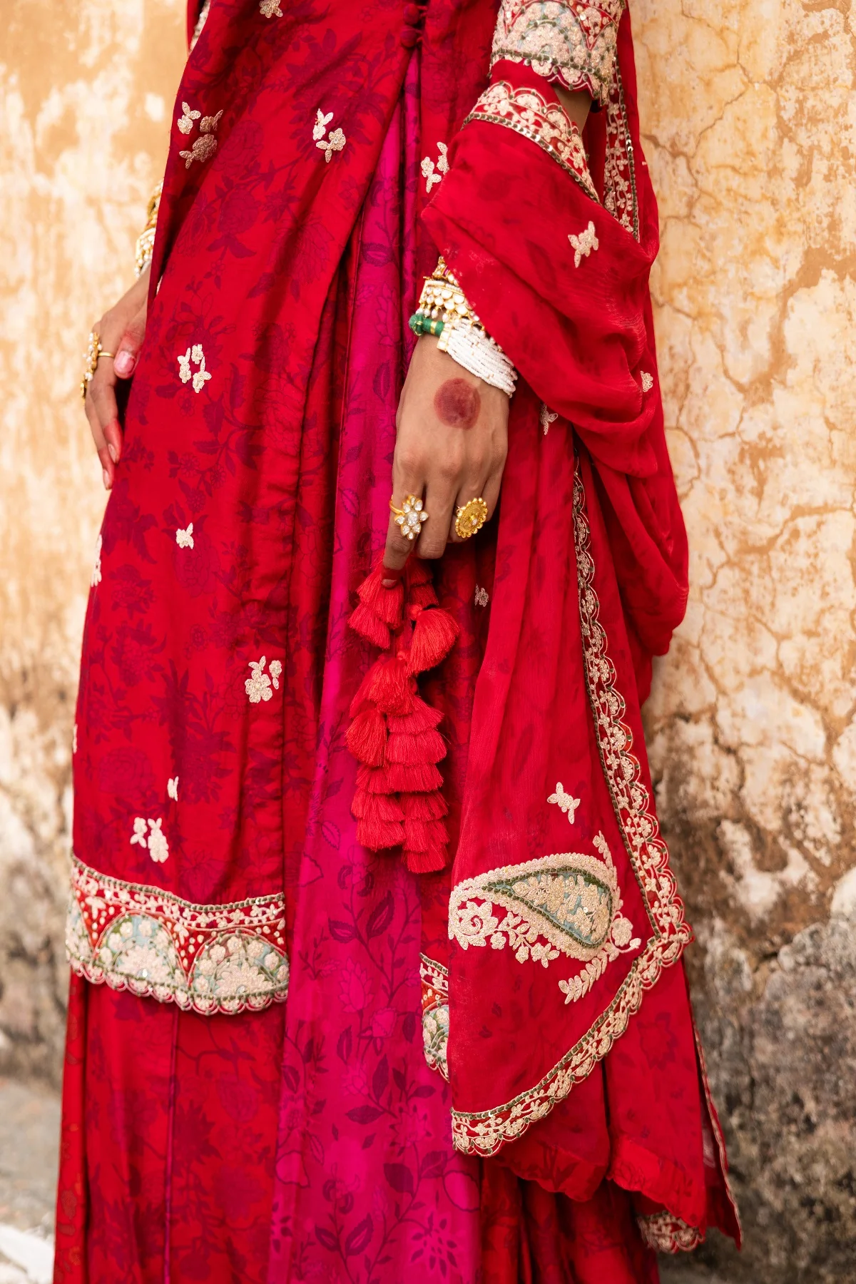 Kashmir Inspired Bridal Sharara - Image 4