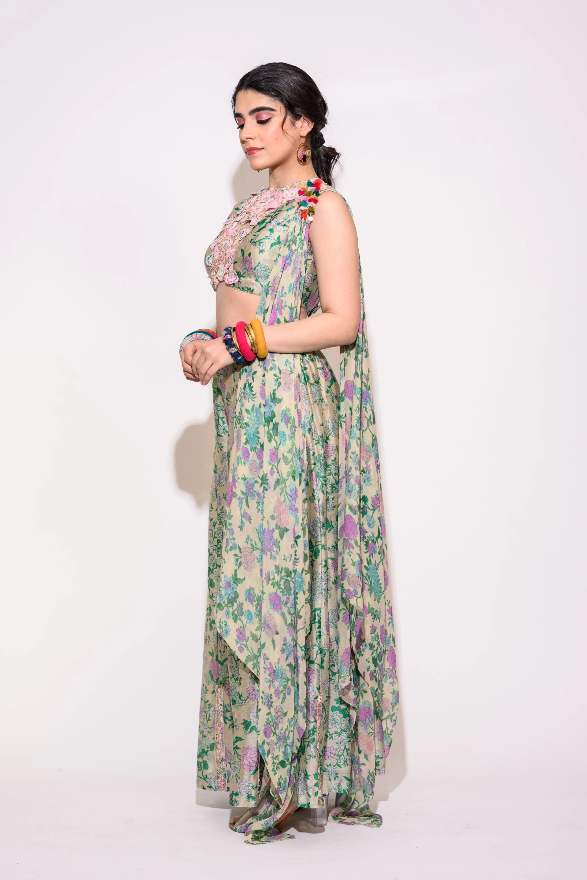 Light Green Pallazzo Set - Image 3