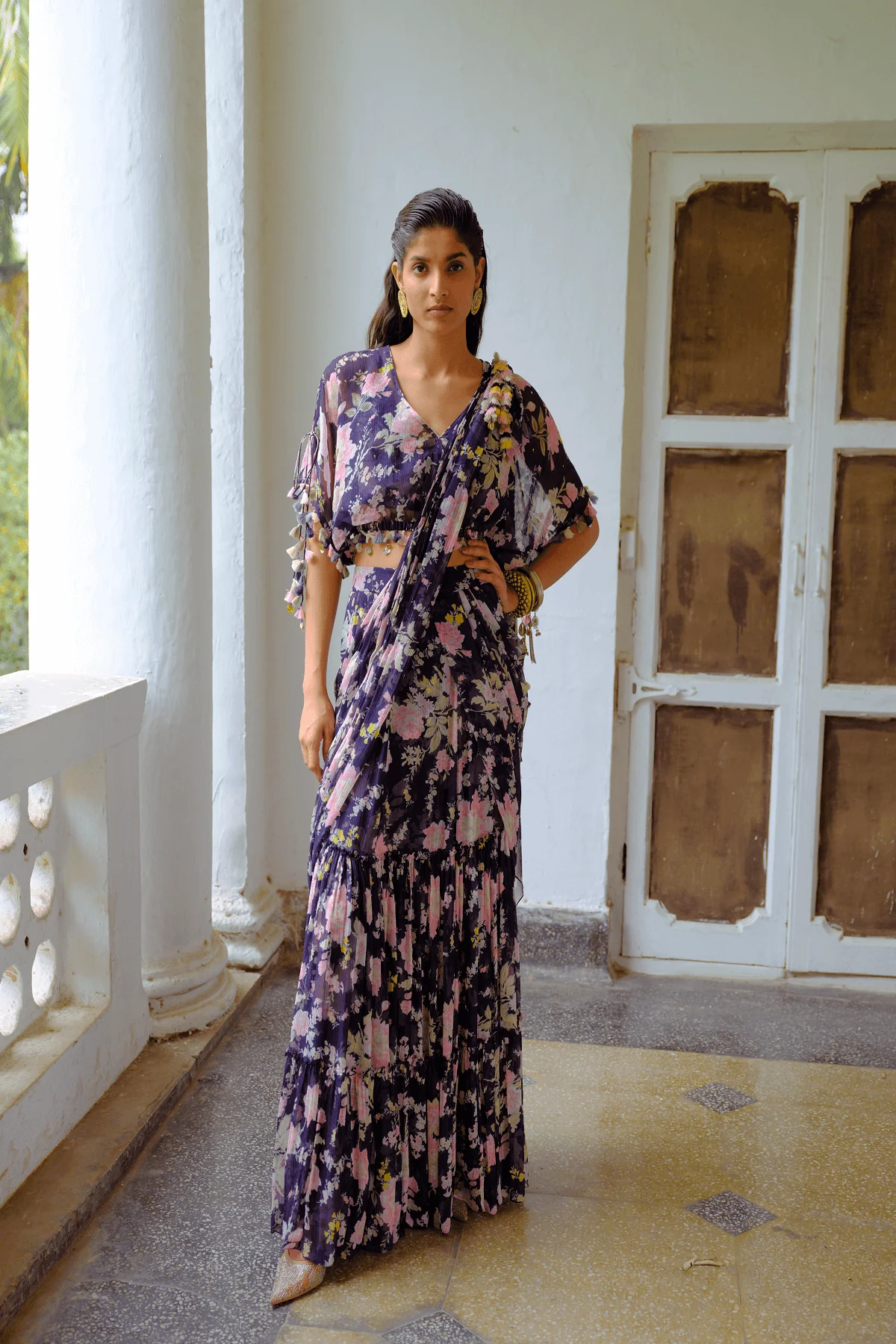 Lumière Drape Saree - Image 3