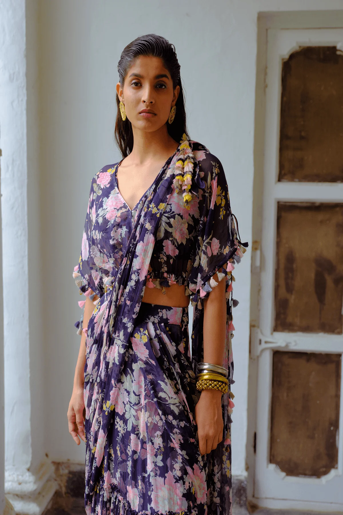 Lumière Drape Saree - Image 4