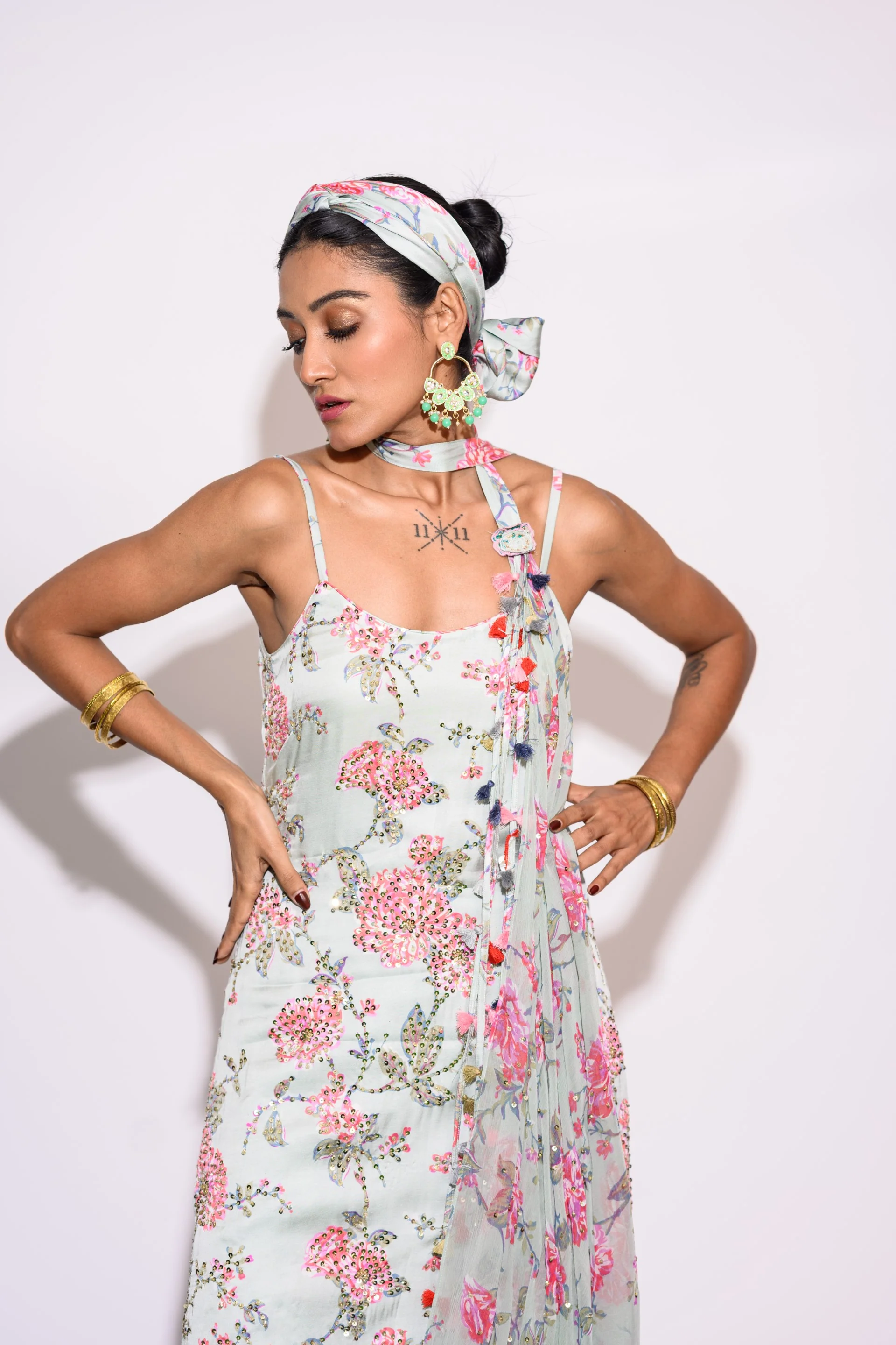 Mint Sharara Set - Image 4