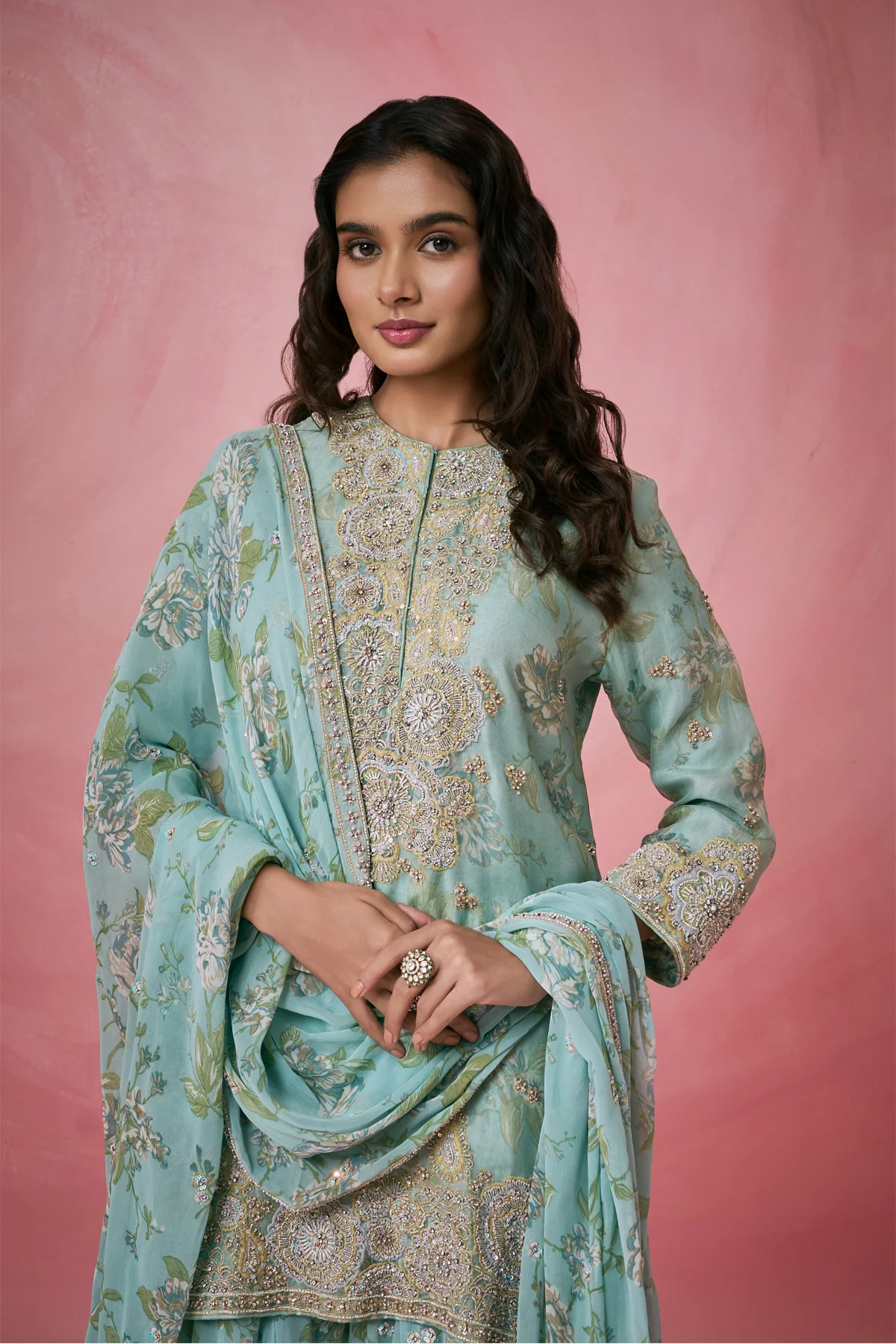 Organza Bliss Sharara Set - Image 3
