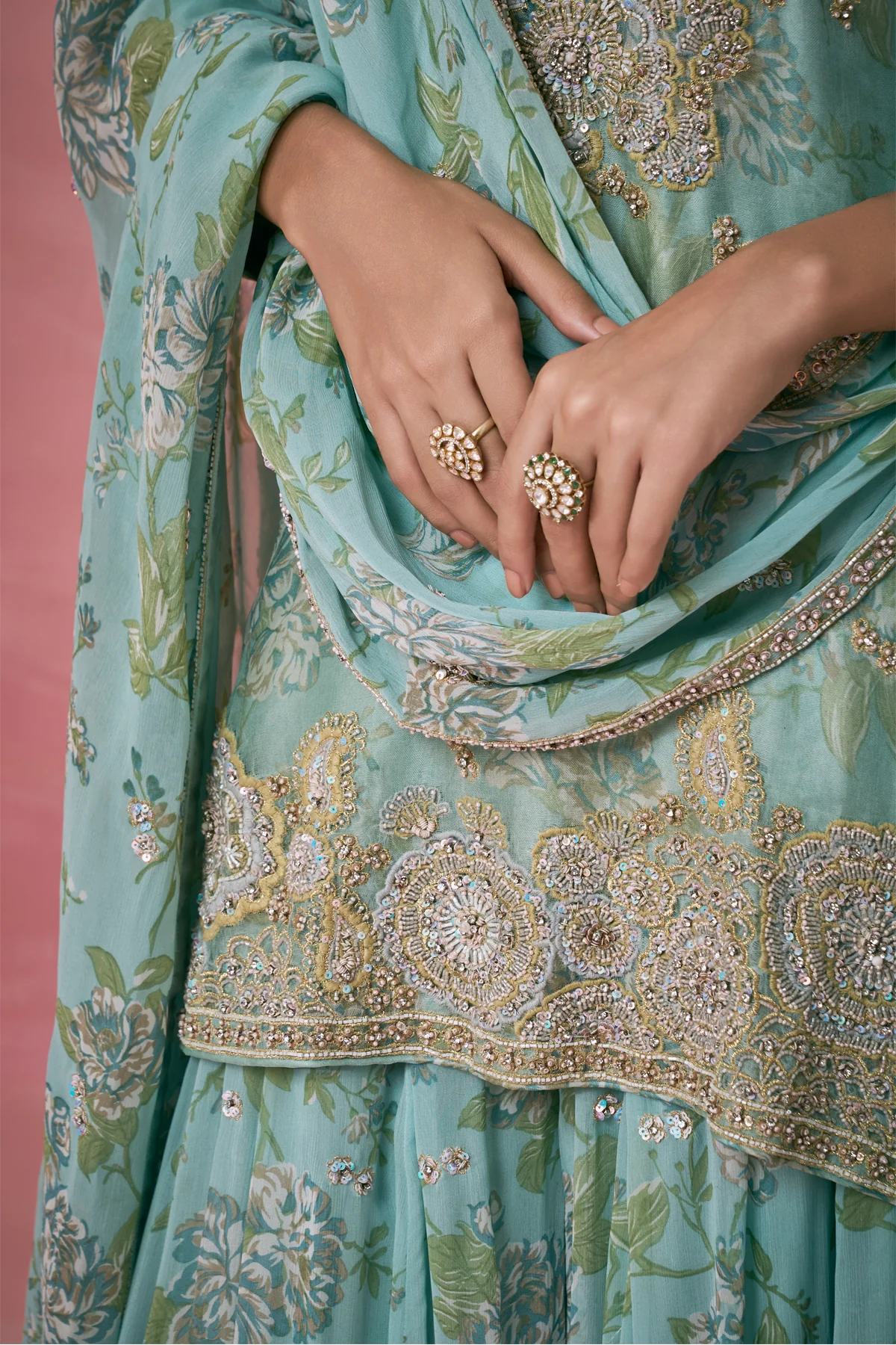 Organza Bliss Sharara Set - Image 5