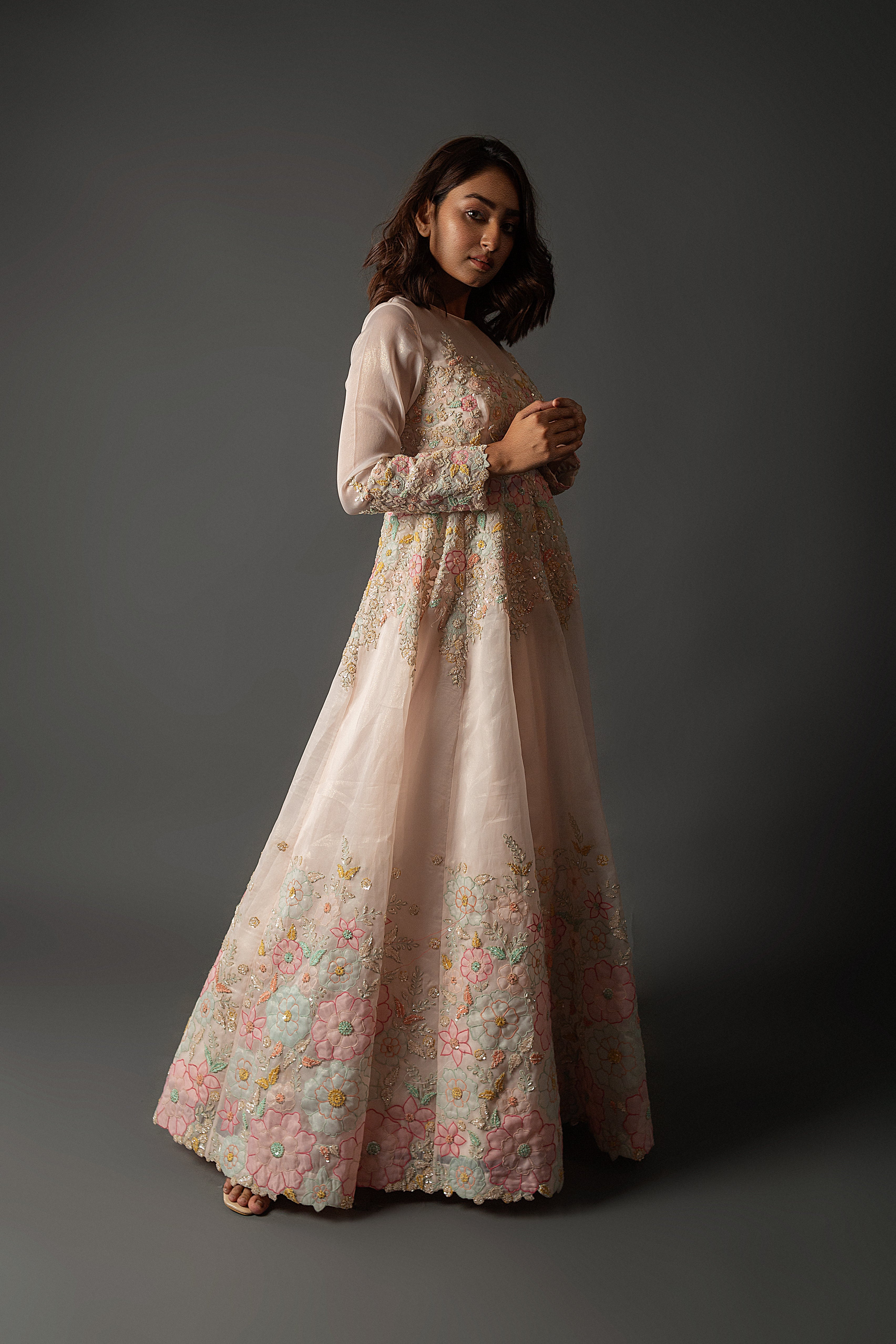 Peach Bloom Elysium Gown - Image 3