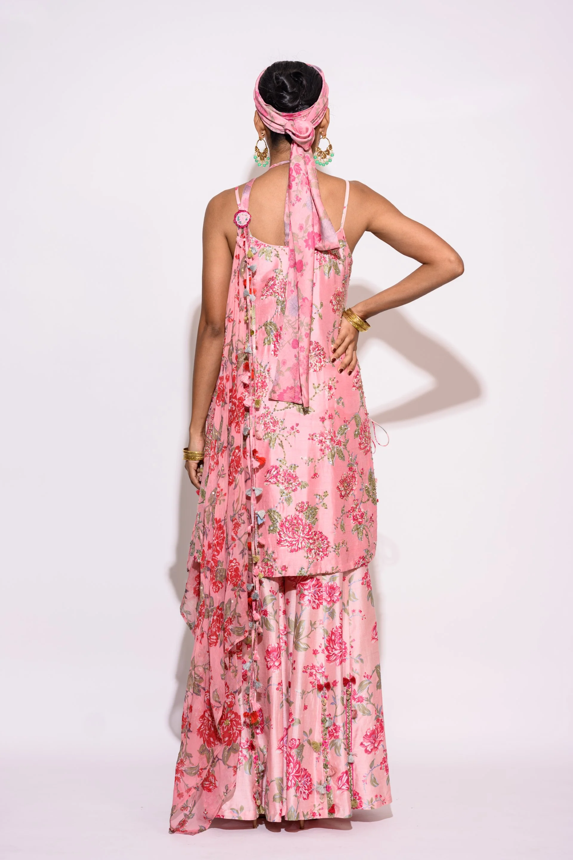 Pink Sharara Set - Image 4