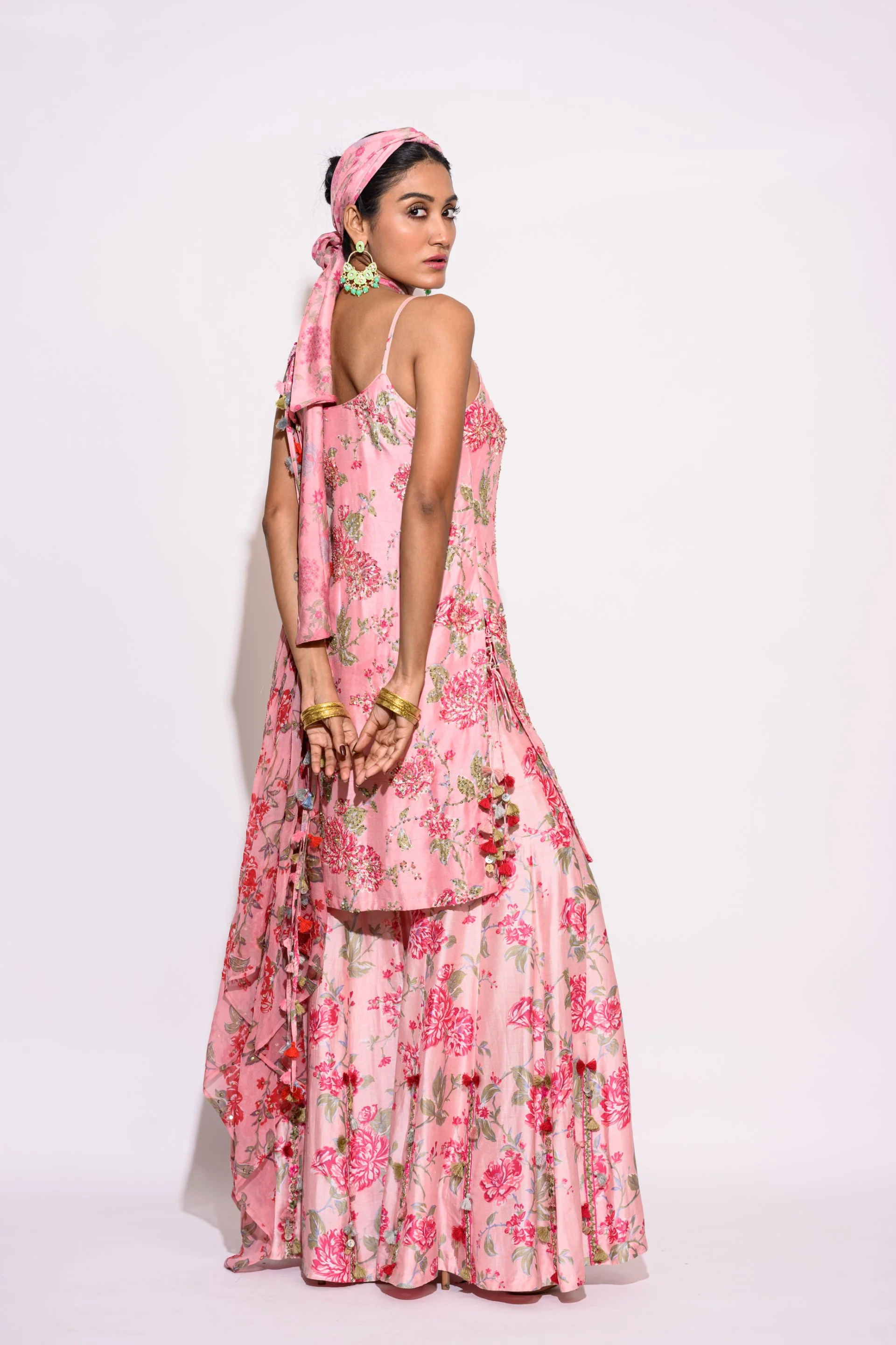 Pink Sharara Set - Image 5