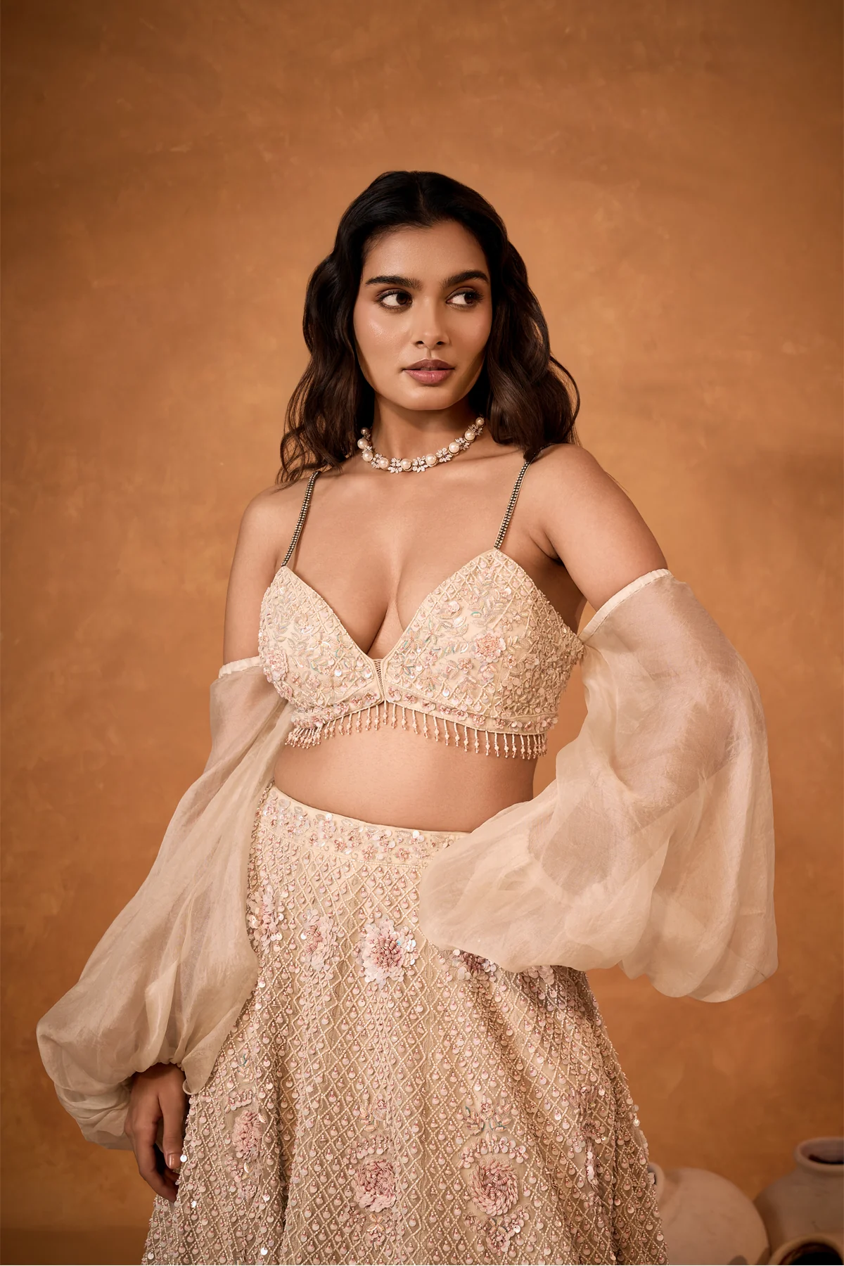 Rosé Enchantment Lehenga - Image 5