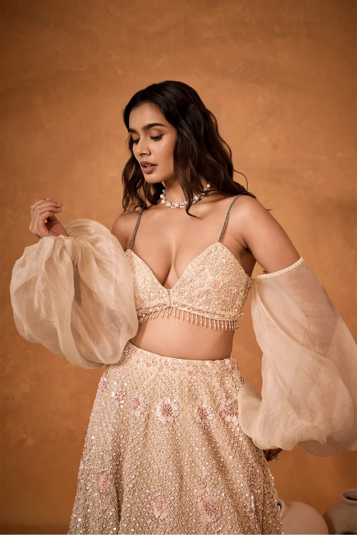 Rosé Enchantment Lehenga - Image 6