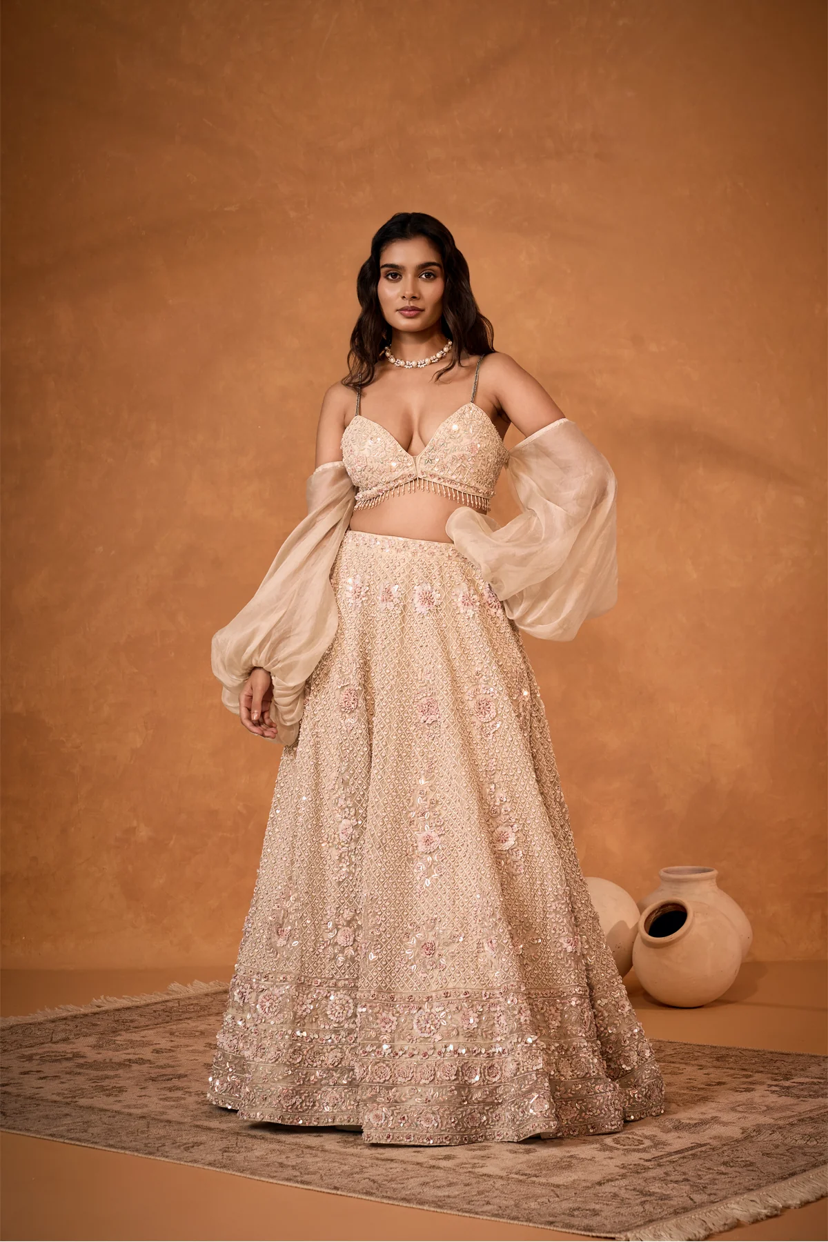 Rosé Enchantment Lehenga - Image 7
