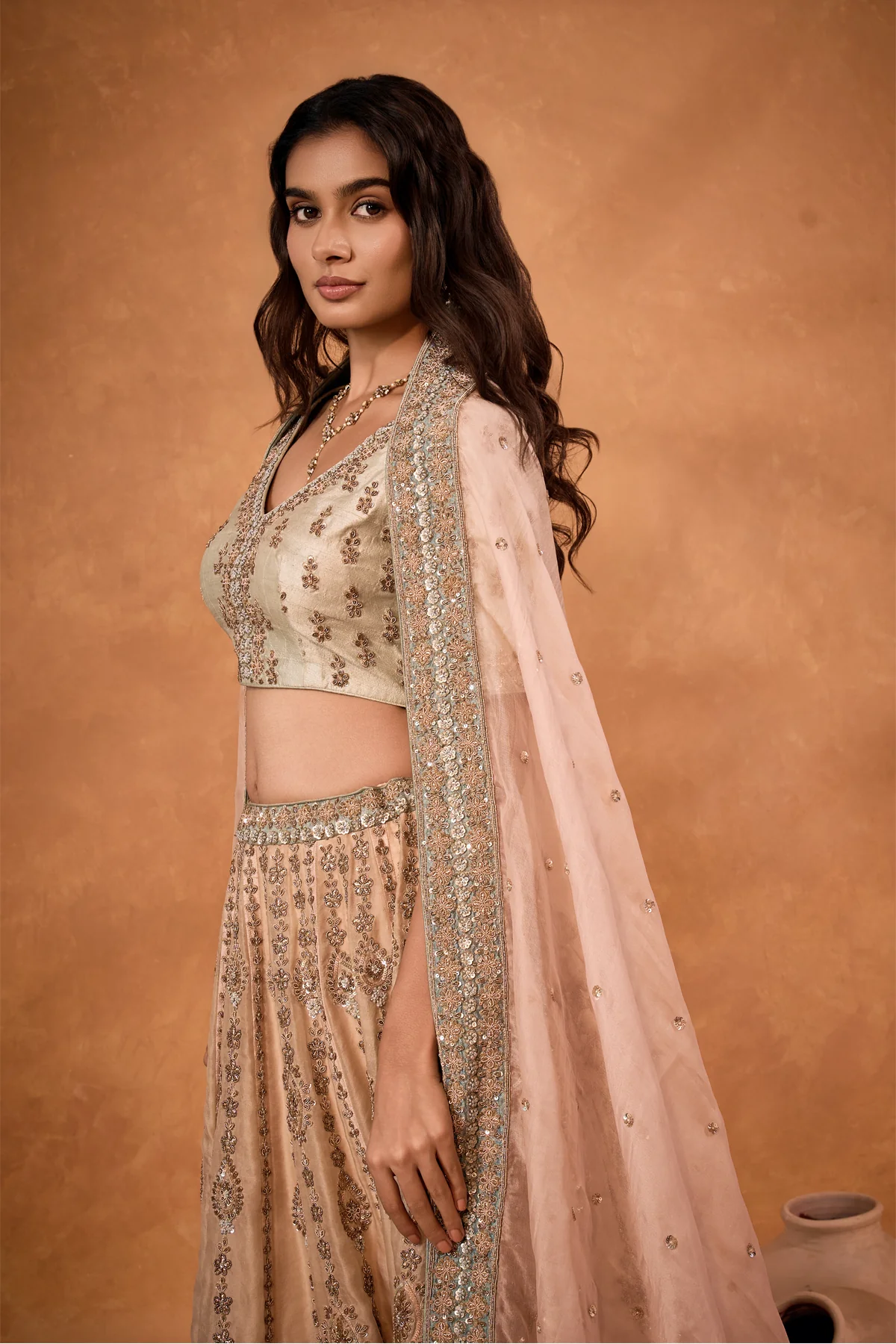 Roseate Charm Lehenga - Image 3