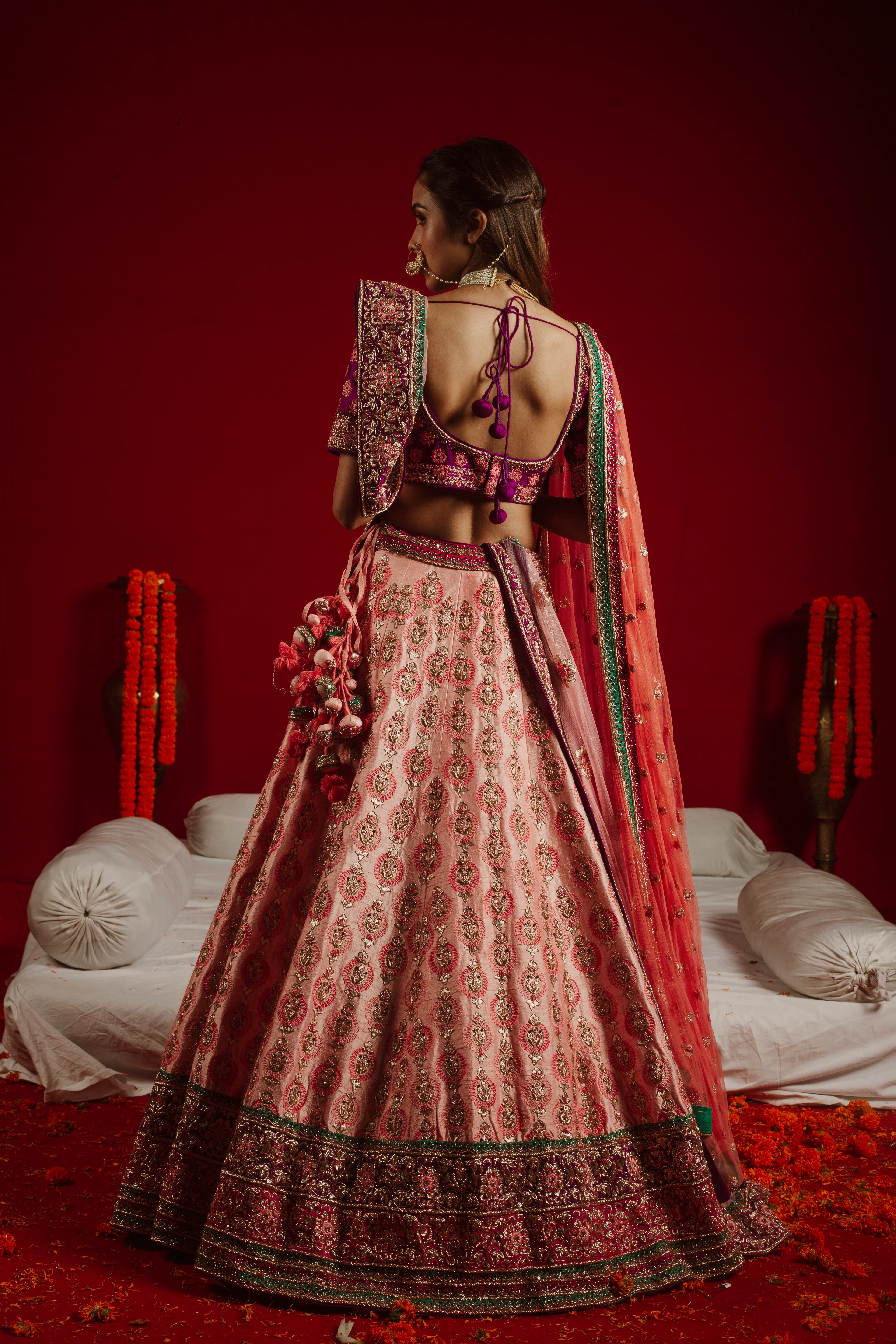 Rosy Twilight Harmony Lehenga - Image 5