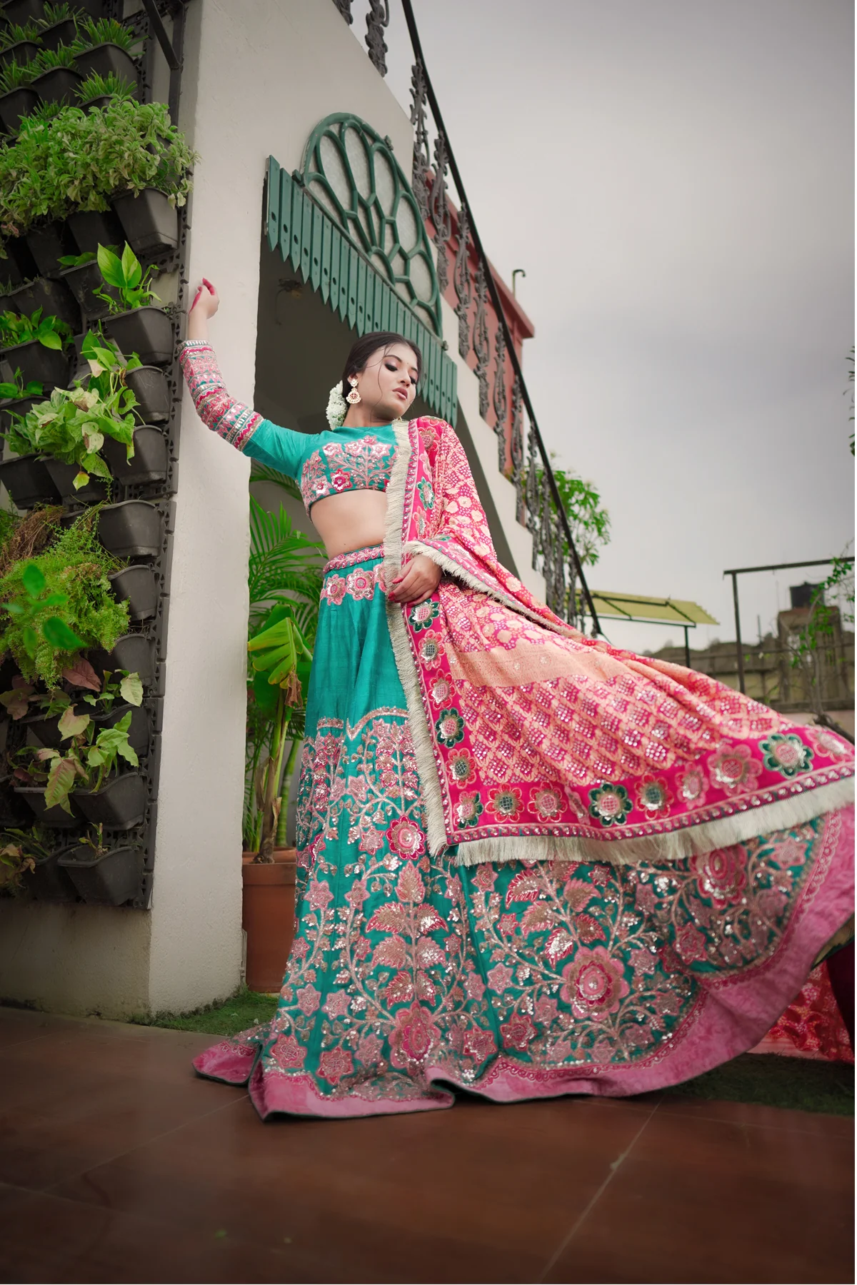 Signature Banarasi Bridal Lehenga - Image 4